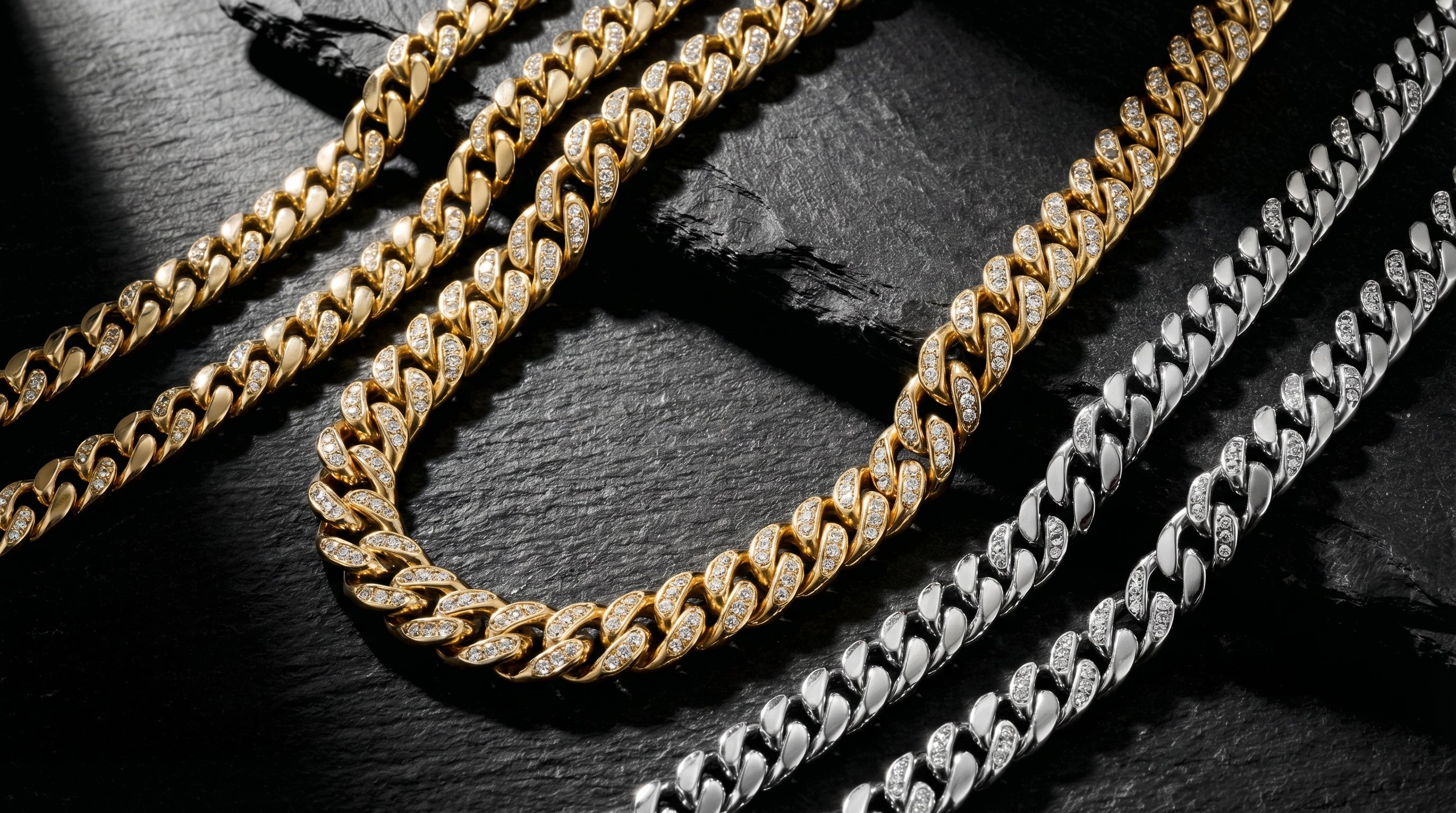 14k solid gold cuban link chain 24 inch - hero image