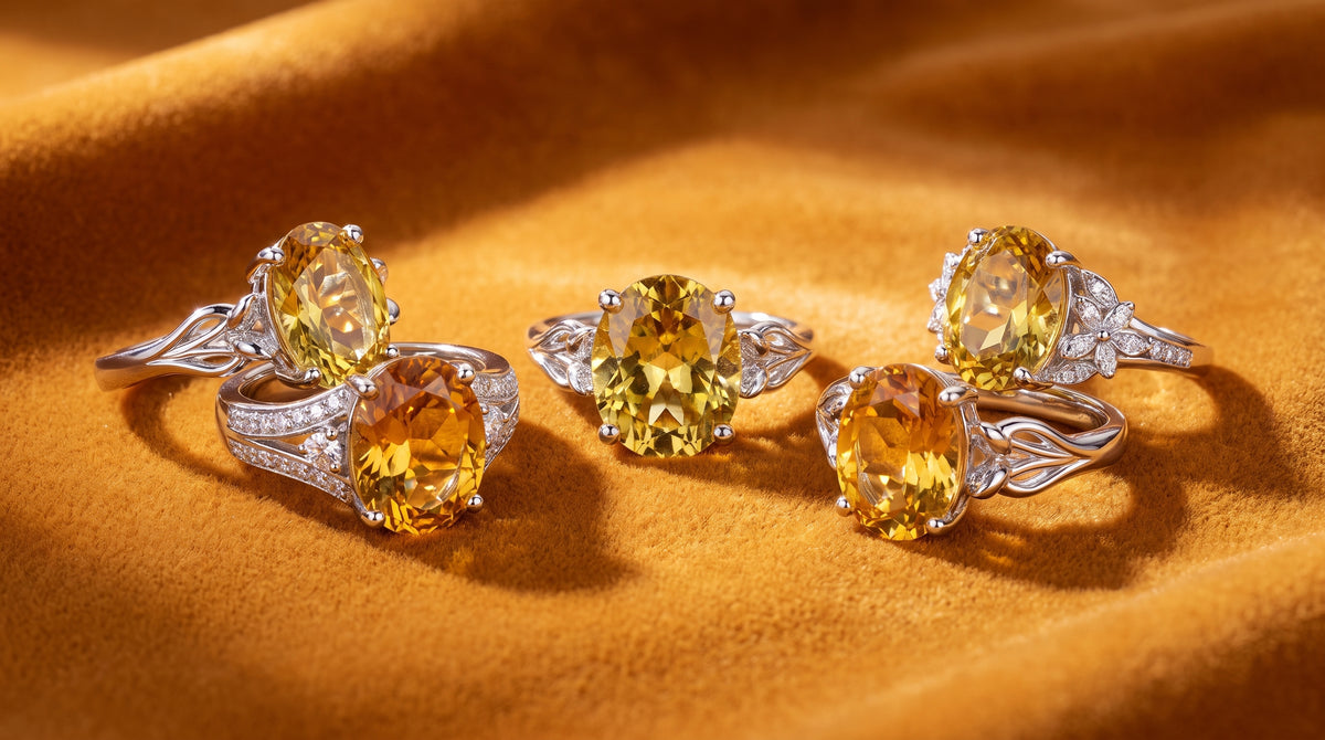 birthstone rings november editorial image