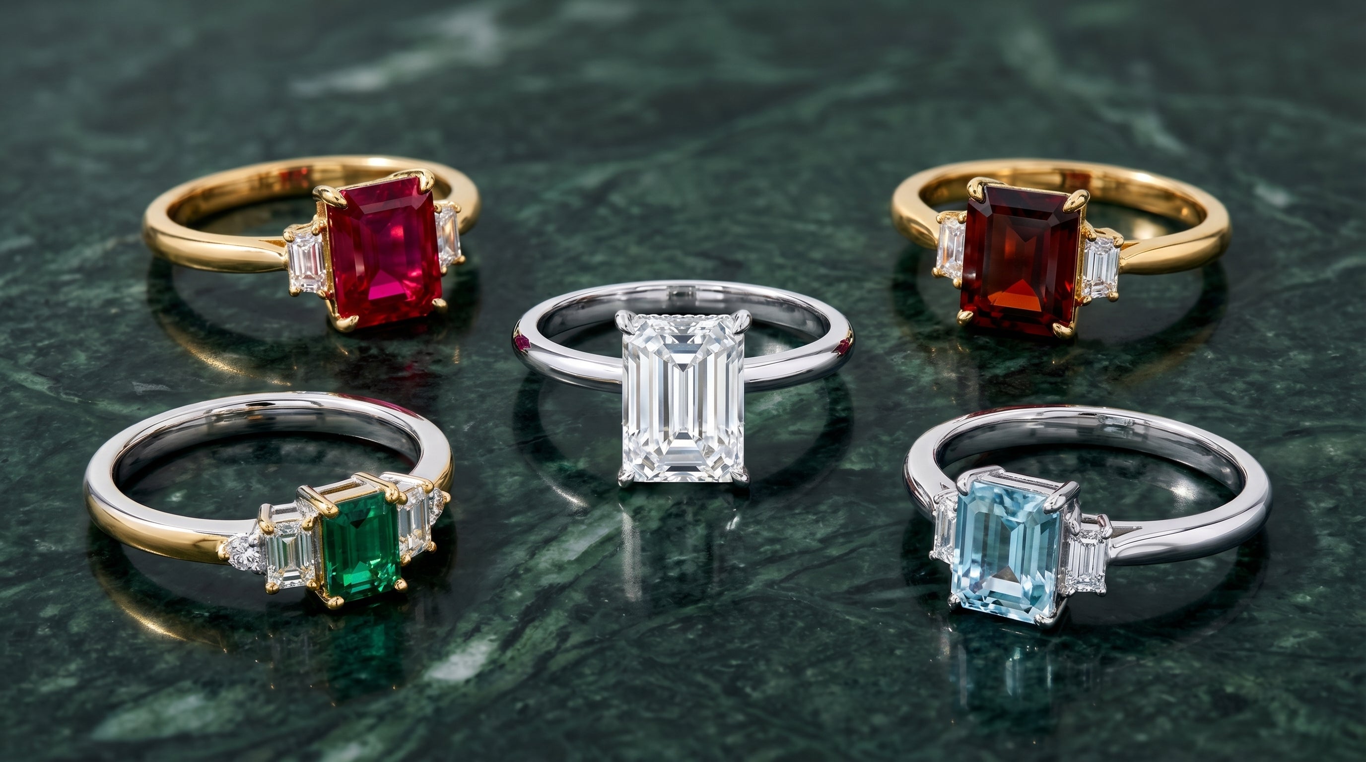 emerald engagement rings for women - hero image