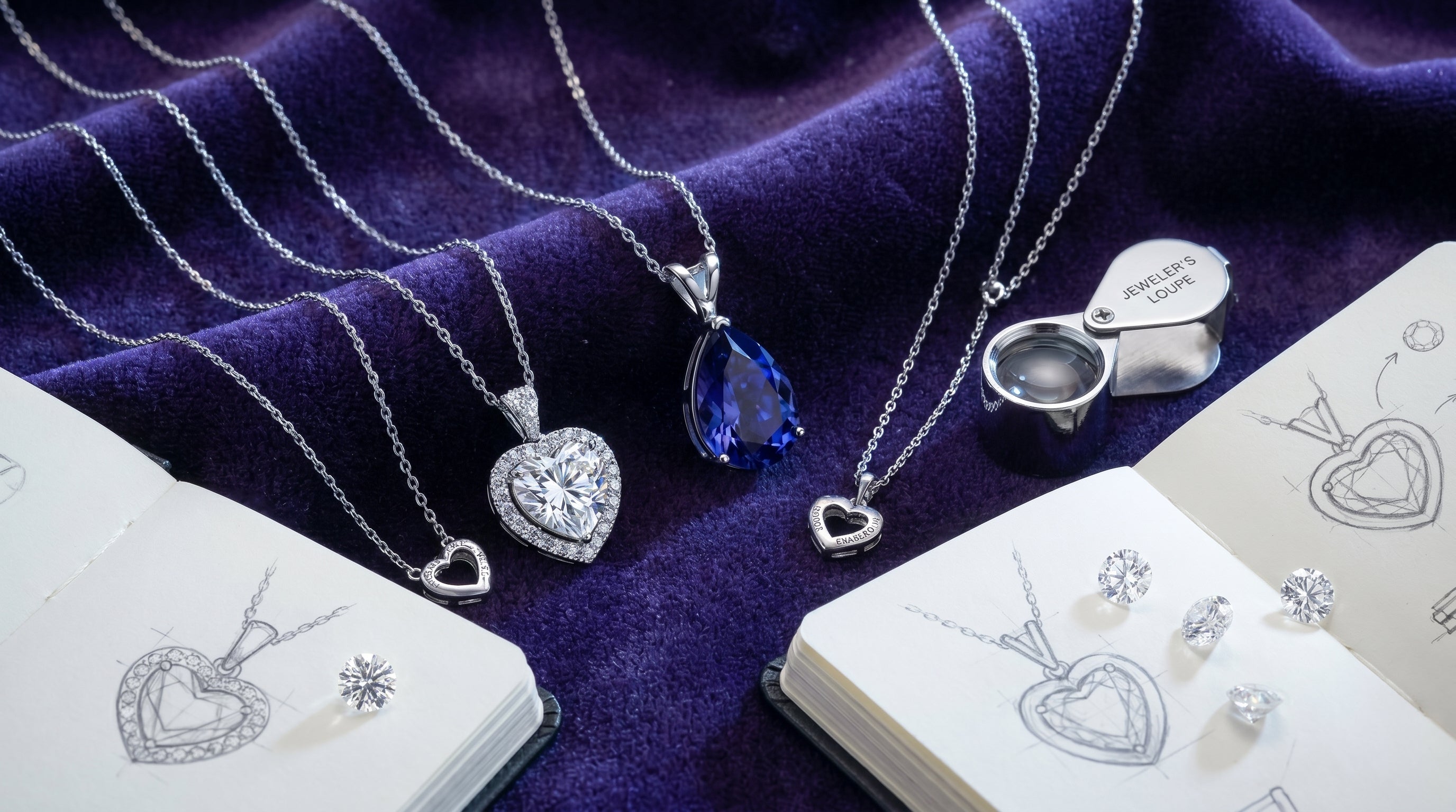 moissanite pendant custom - hero image