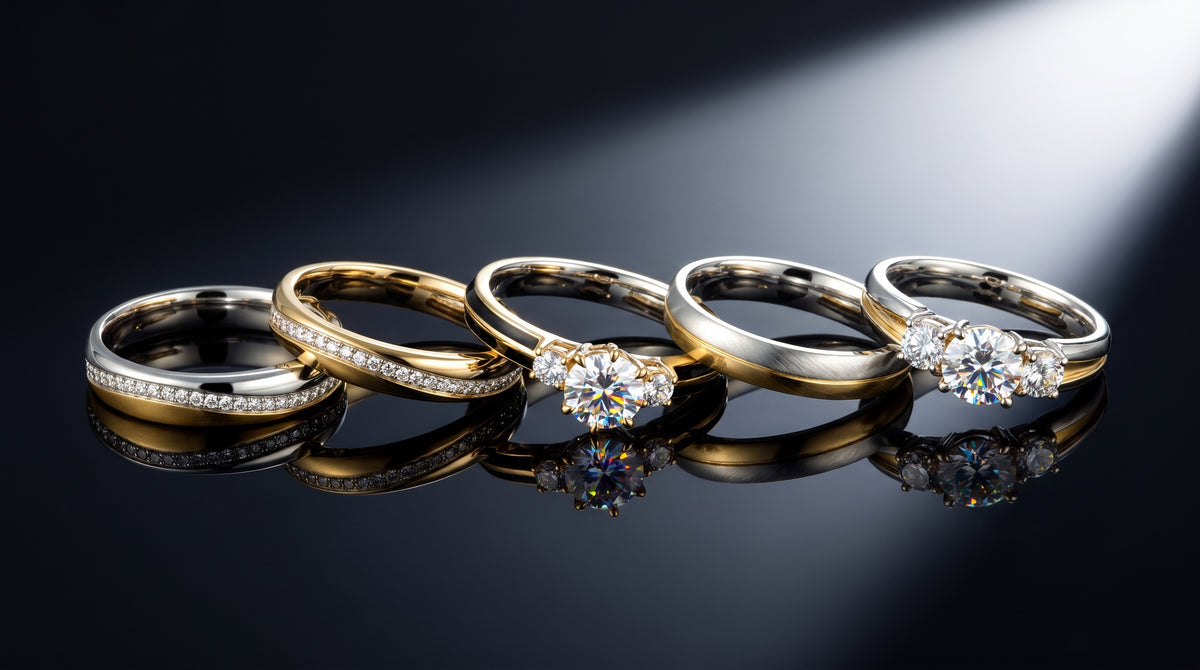 moissanite vs lab diamond sparkle editorial image