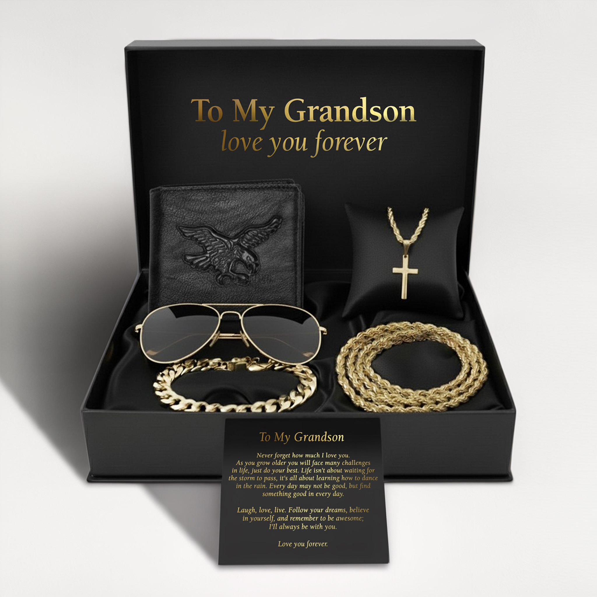 To My Grandson | Golden Legacy Gift Bundle - View 1