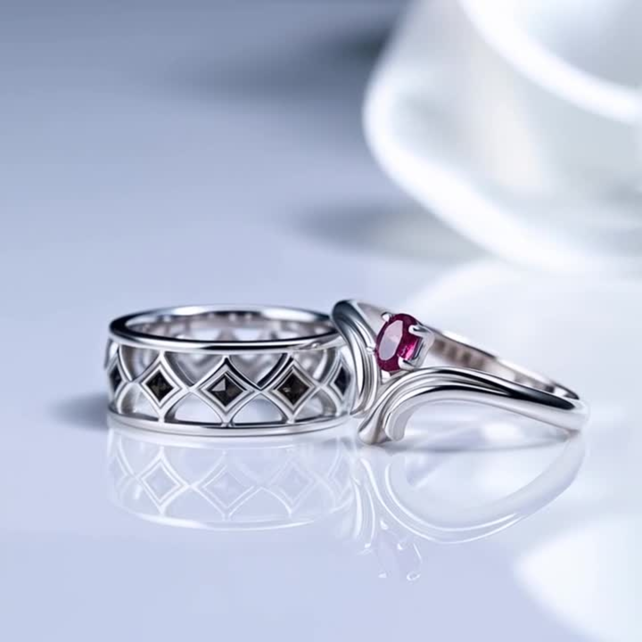 The Lattice Flow Couples Rings - View 2