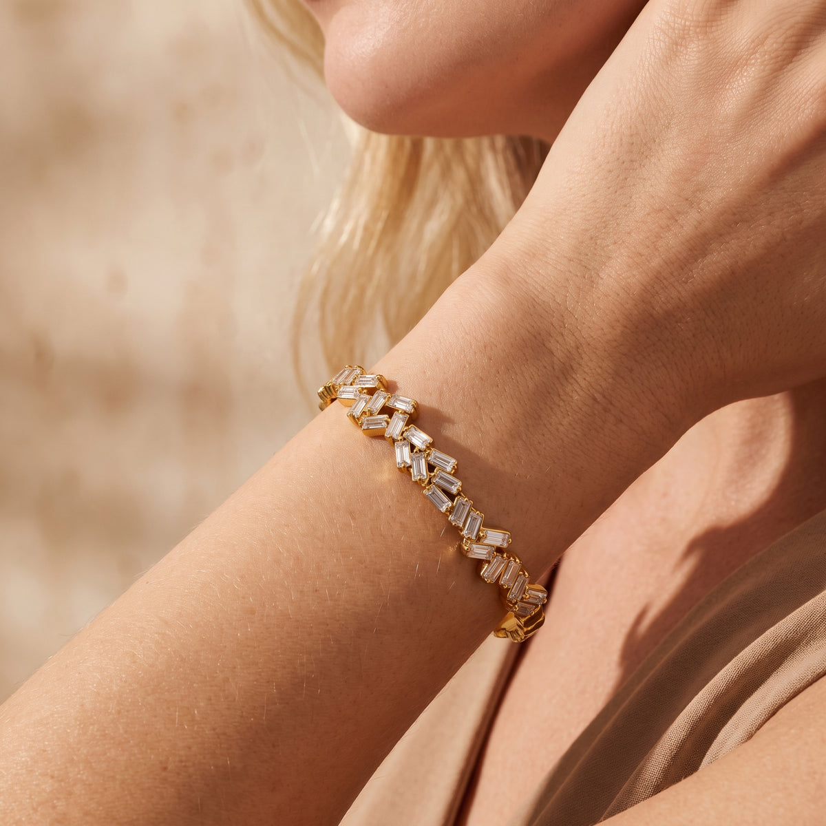 The Baguette Zigzag Bracelet