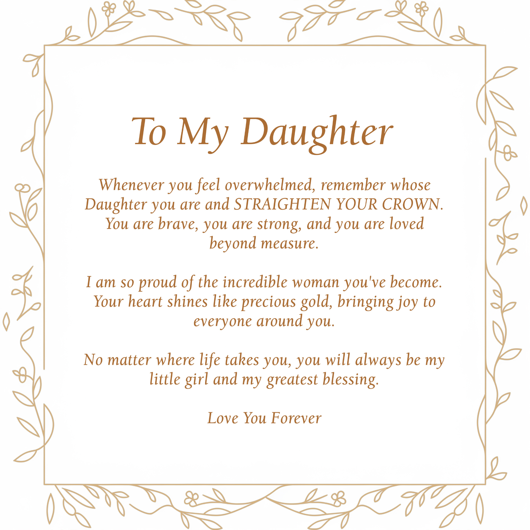 To My Daughter | Golden Heart Gift Bundle - View 4