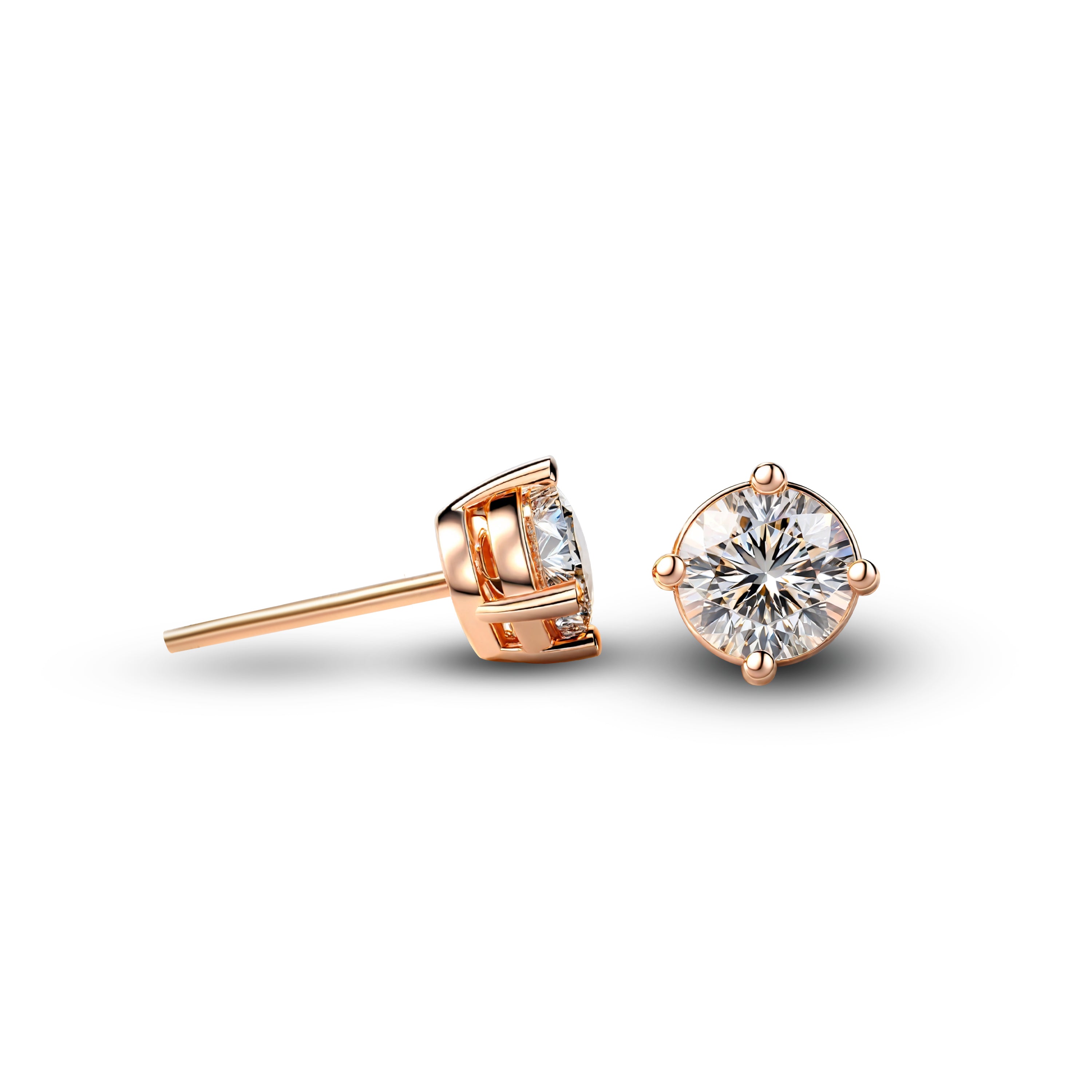 Beatrice Moissanite Earrings - Rose Gold
ベアトリス モアッサナイト ピアス - ローズゴールド