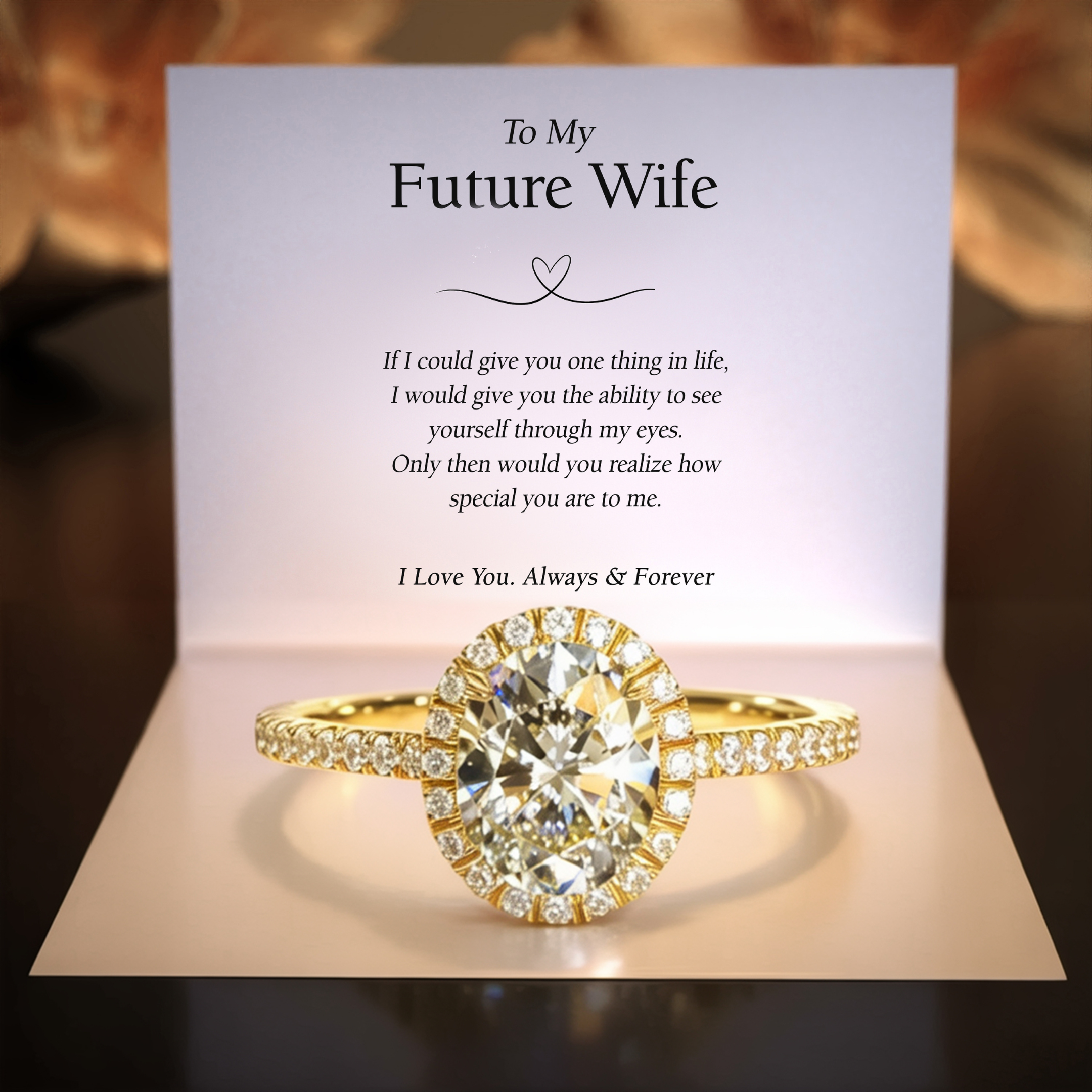 ルナ – ハローモアッサナイトリング