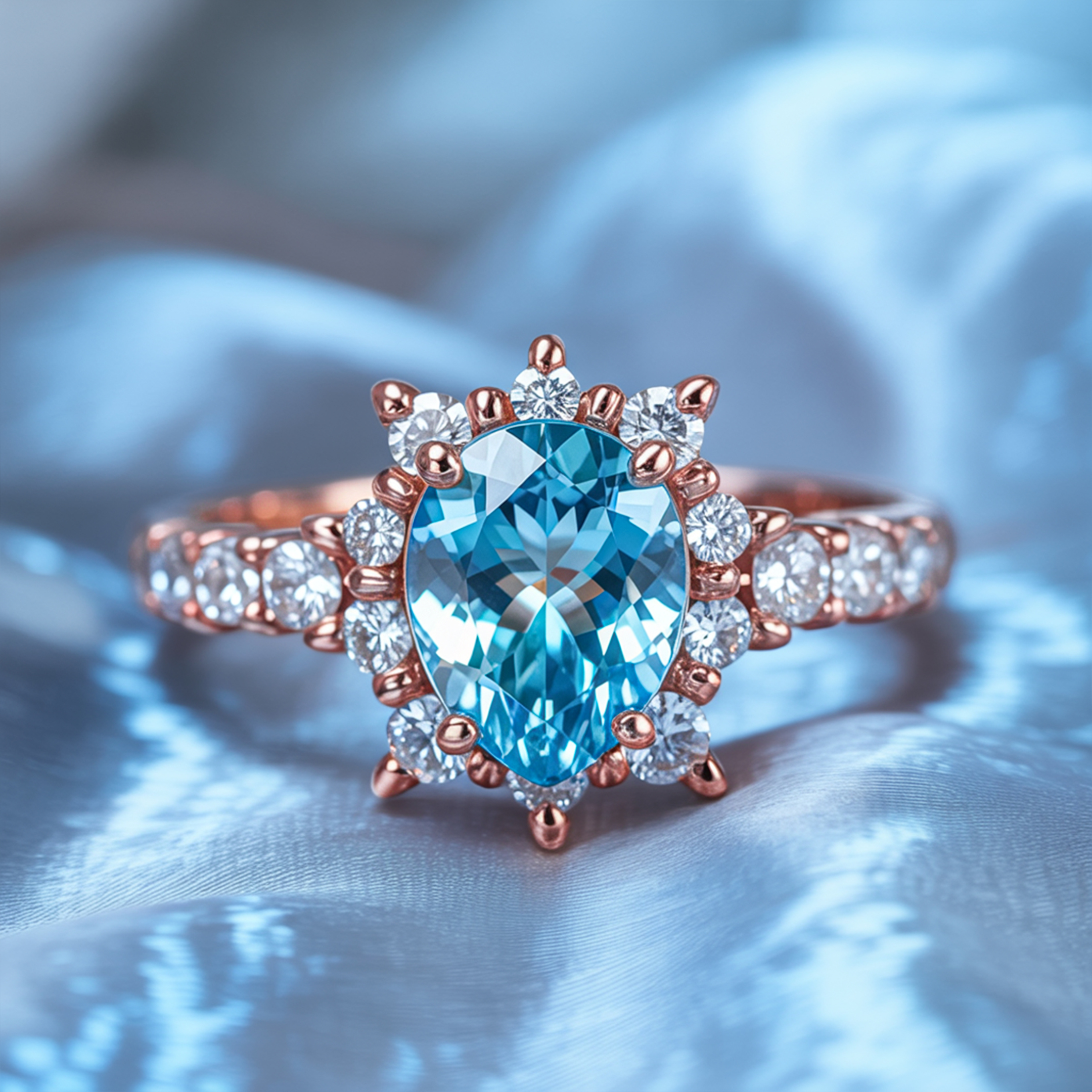 カテリーナ ペアカット モアッサナイトリング