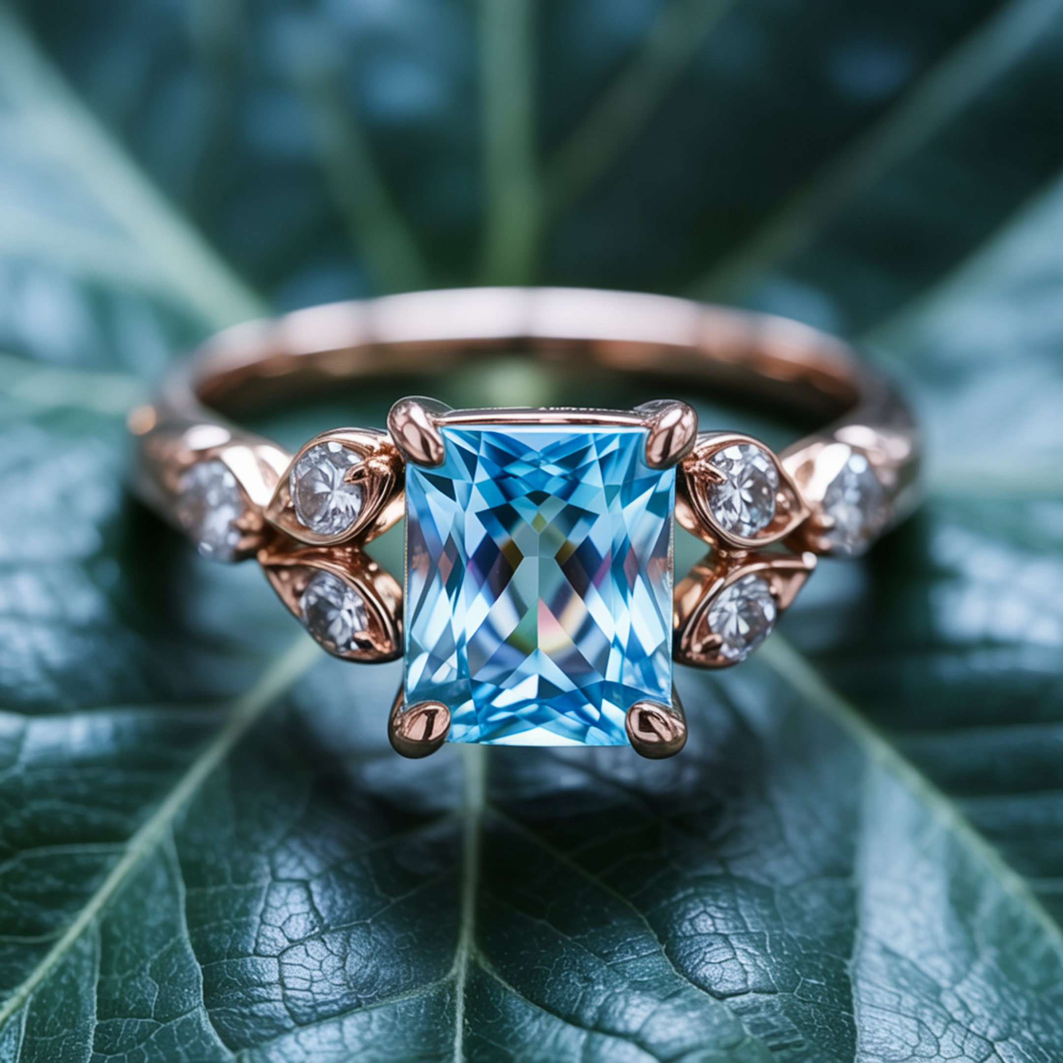 カタリナ ラディアントカット モアッサナイトリング