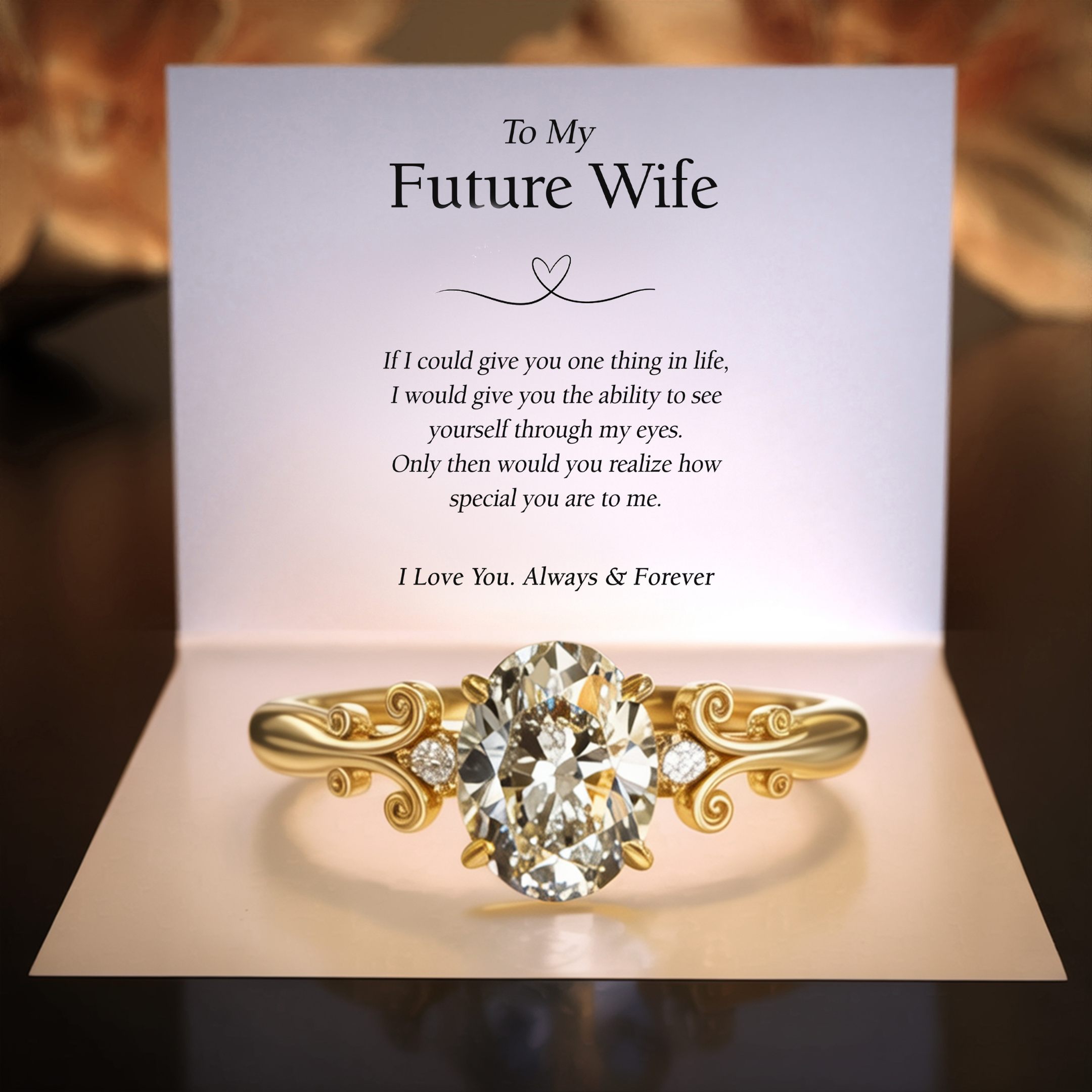 ルナ – ヴィンテージ モアサナイトリング