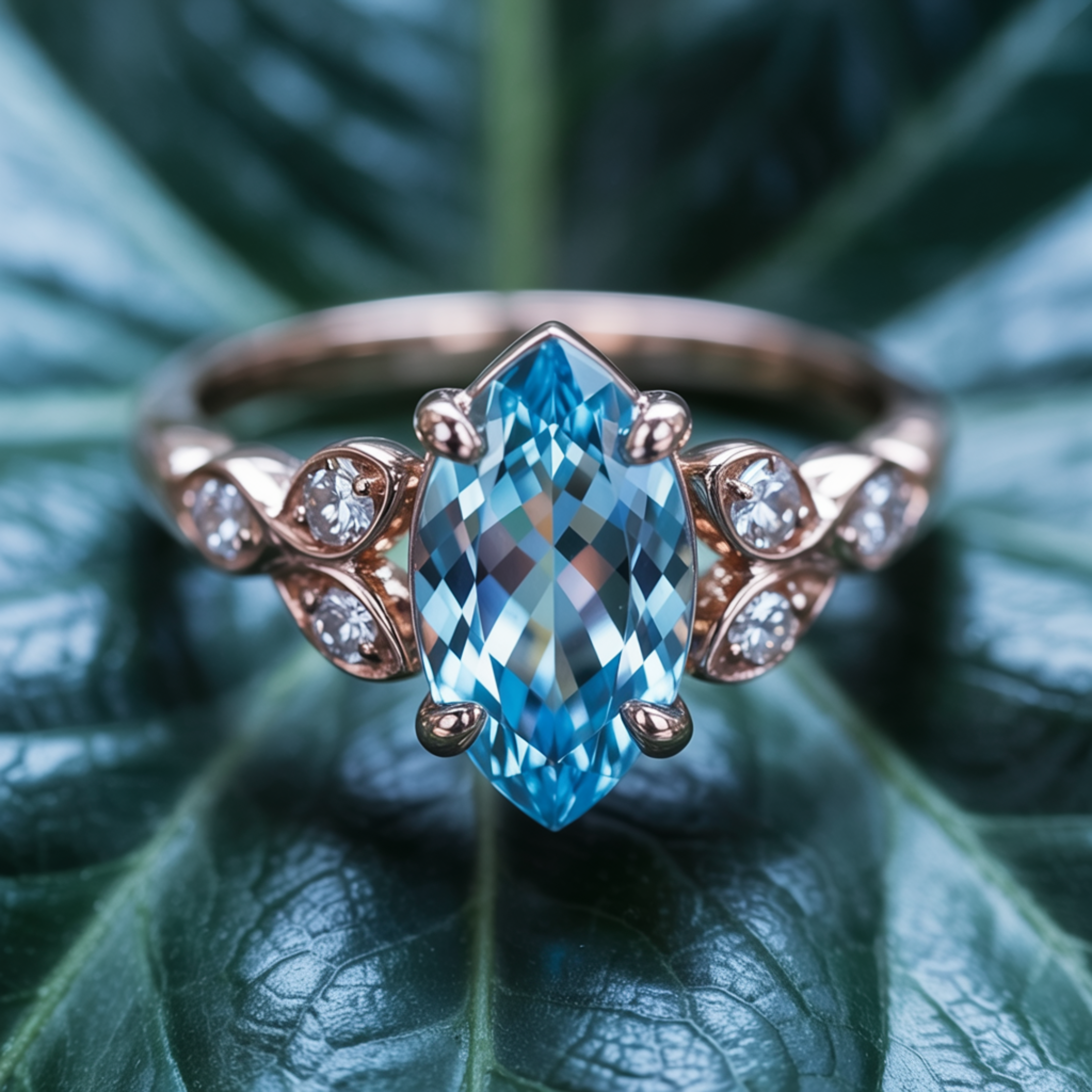 カタリーナ マーキスカット モアッサナイトリング