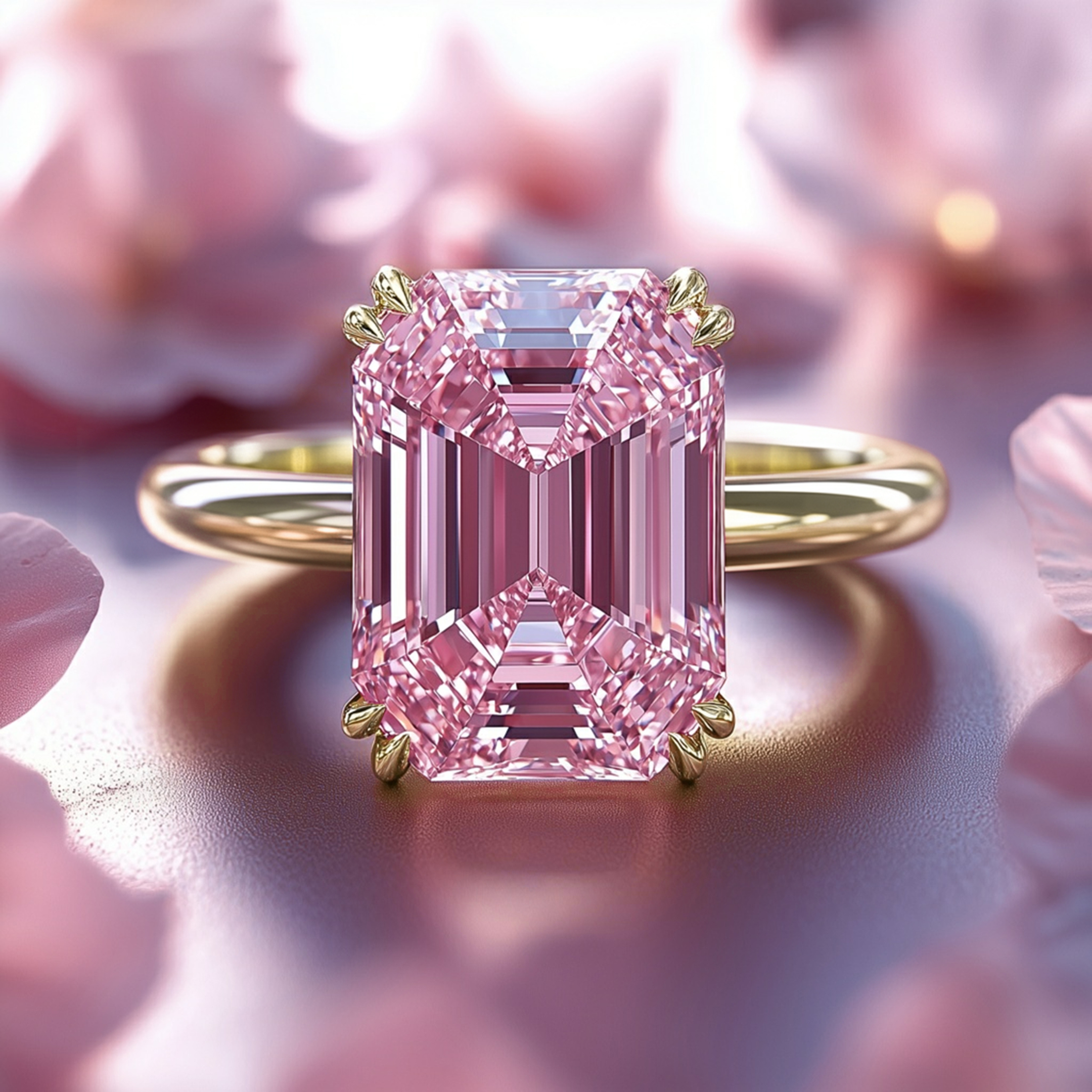 カミラ - ソリティア モアッサナイトリング