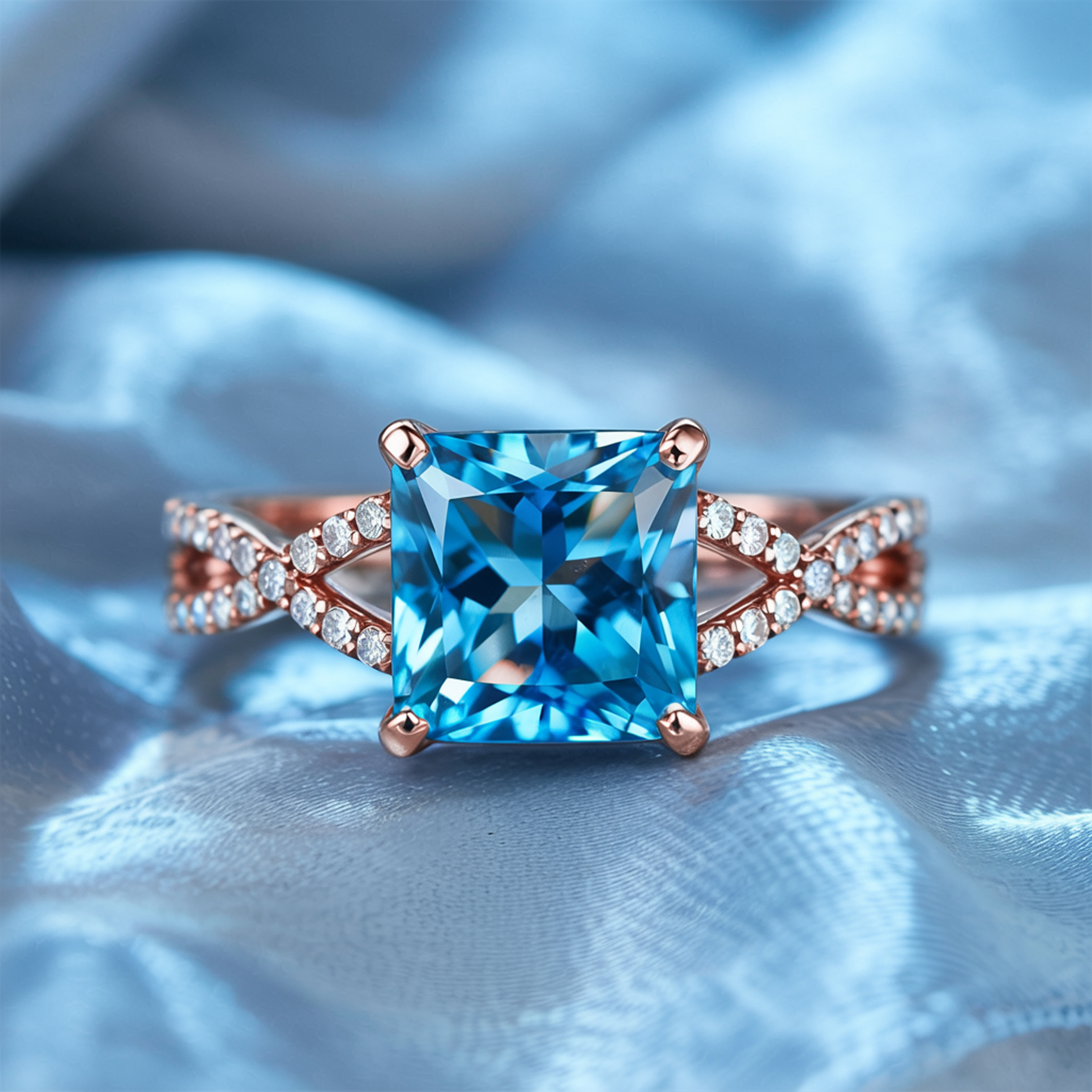 カテリーナ – インフィニティ モアッサナイトリング