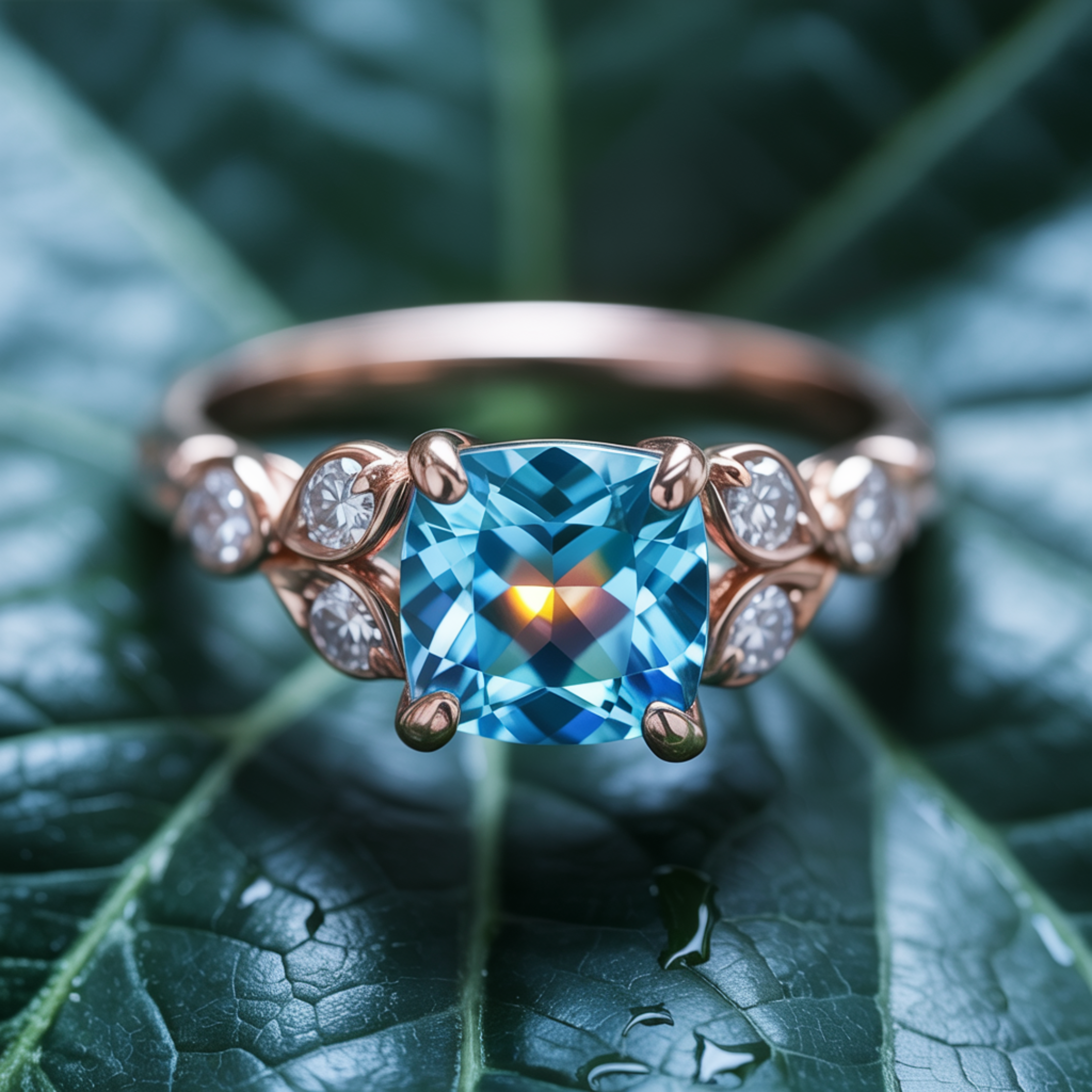 カタリーナ クッションカット モアッサナイトリング