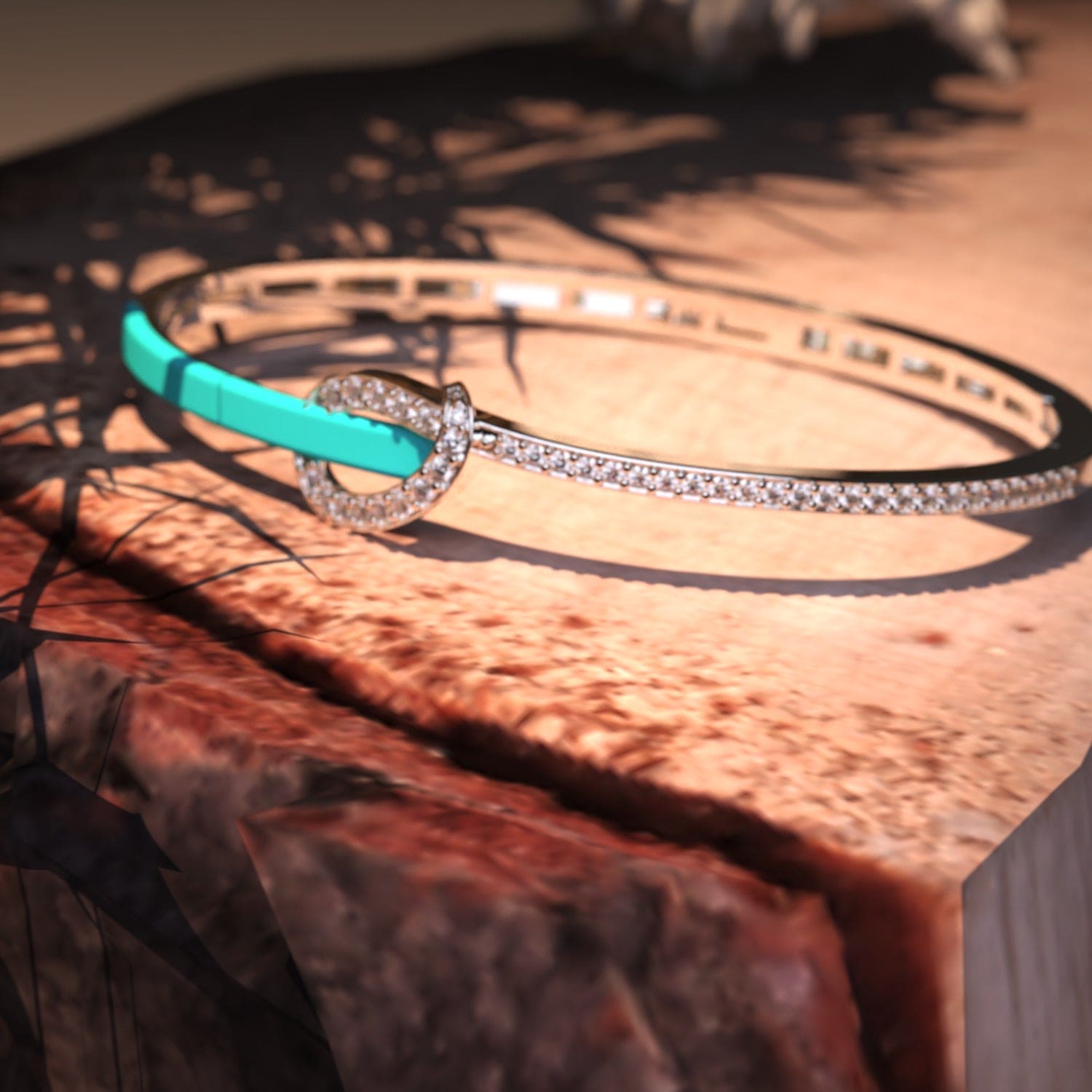 ブルーラグーン:2点セットリング + ブレスレット無料 - S925スターリングシルバー