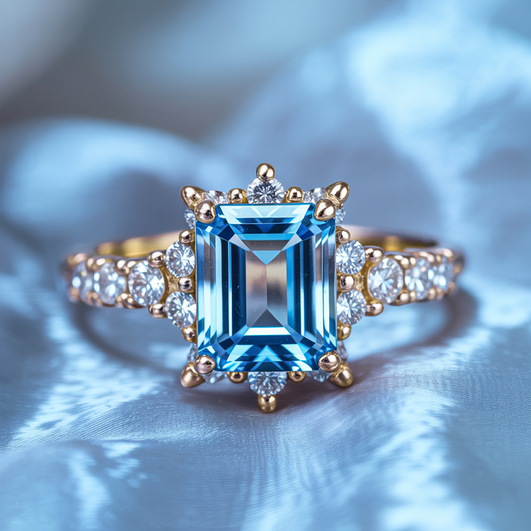 カテリーナ エメラルドカット モアッサナイトリング