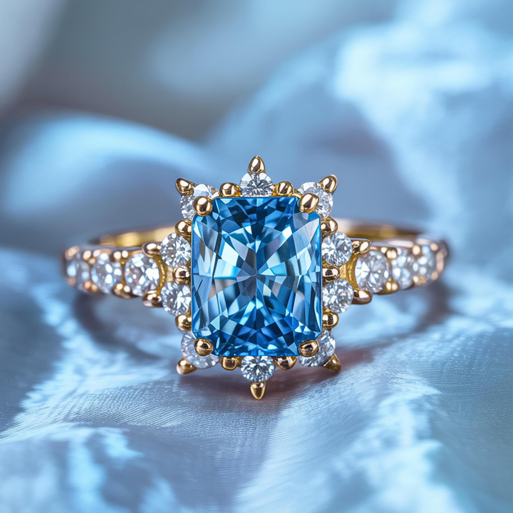 カテリーナ ラディアントカット モアッサナイトリング