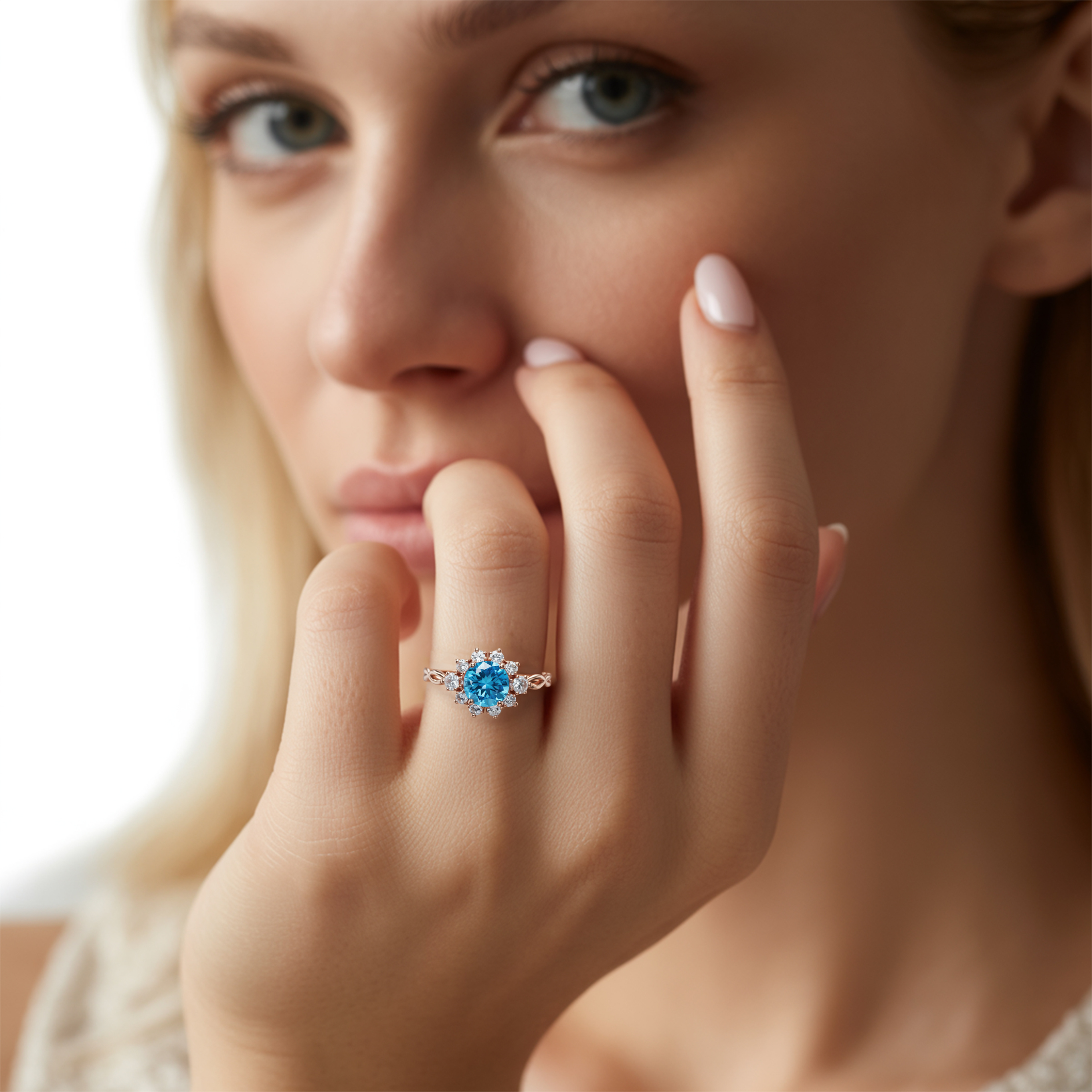 ベサニー - インフィニティ モアサナイトリング