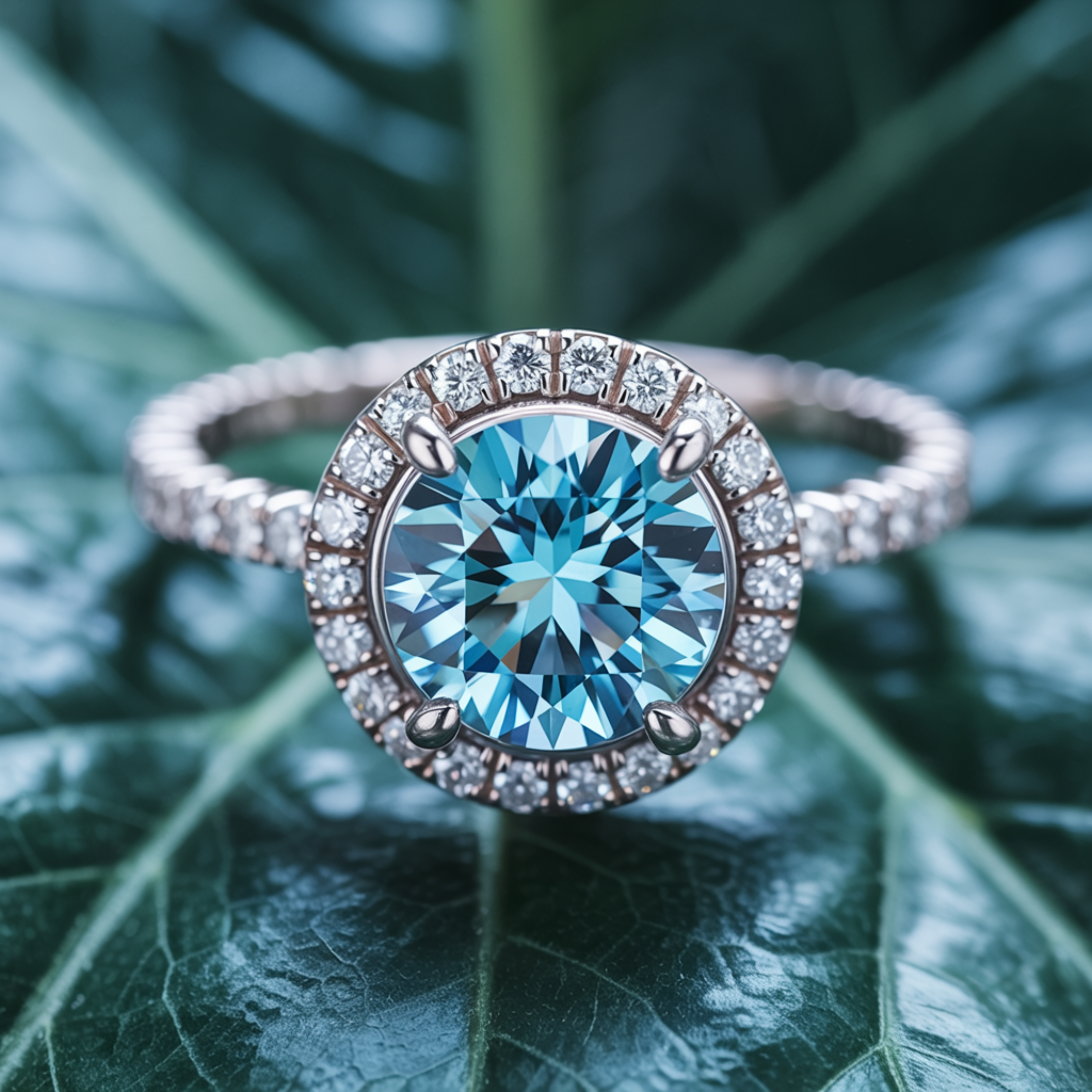 The Katalina – Halo Moissanite Ring
カタリナ – ハローモアッサナイトリング