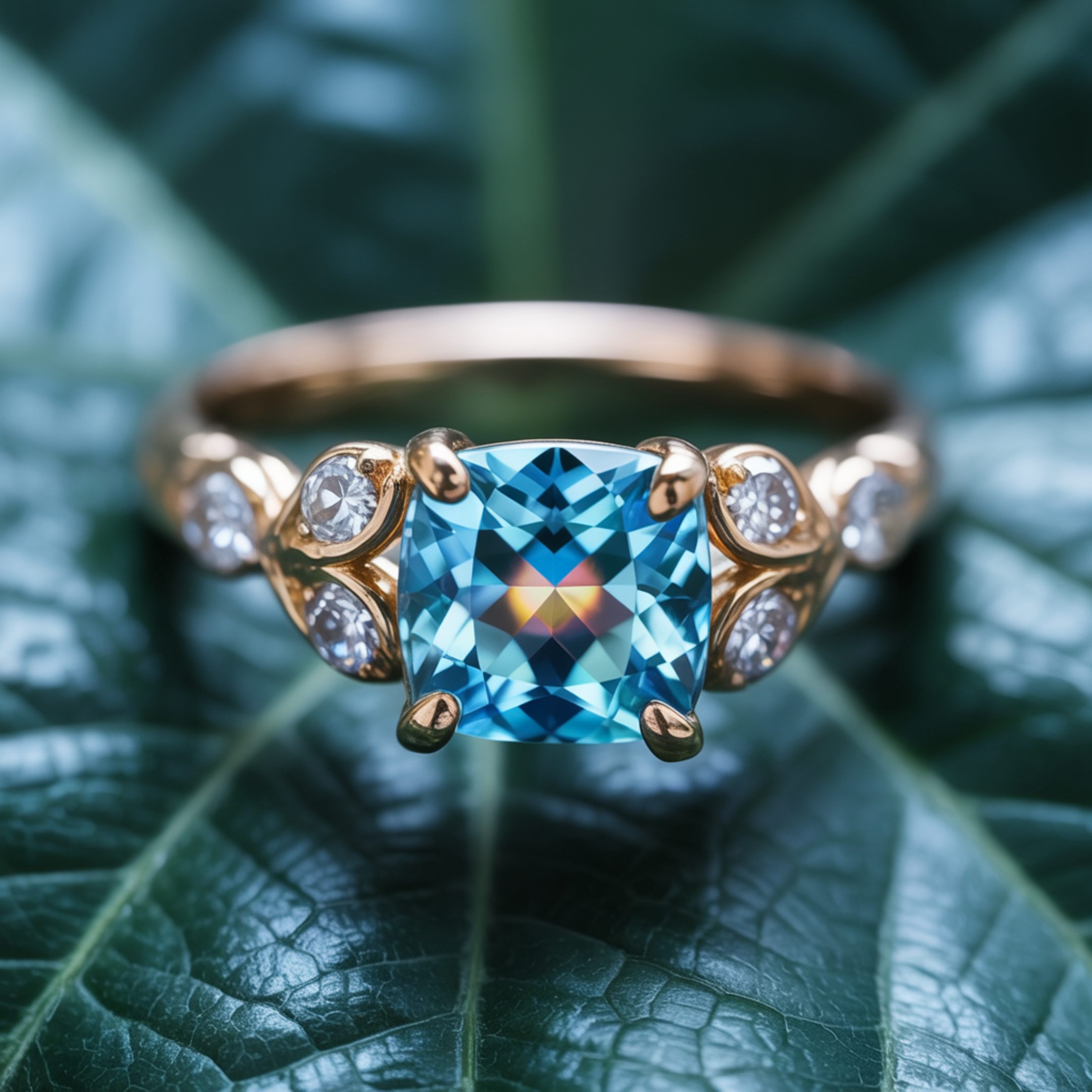 カタリーナ クッションカット モアッサナイトリング