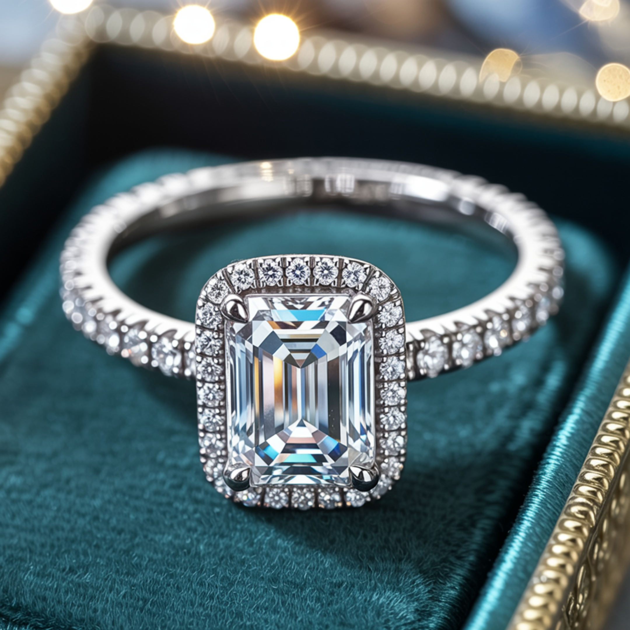 アデリナ・レイ – ハローモアッサナイトリング