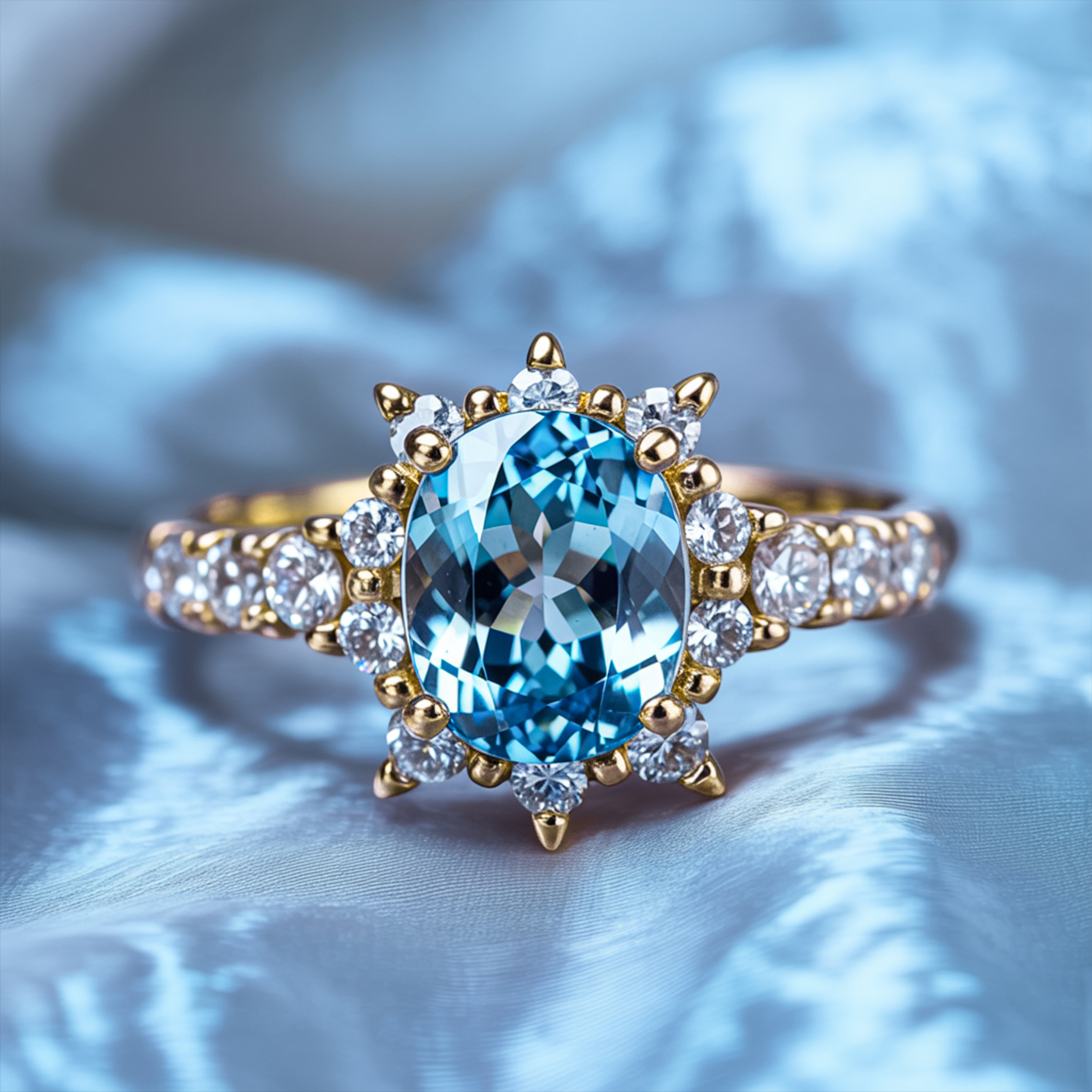 カテリーナ オーバルカット モアッサナイトリング