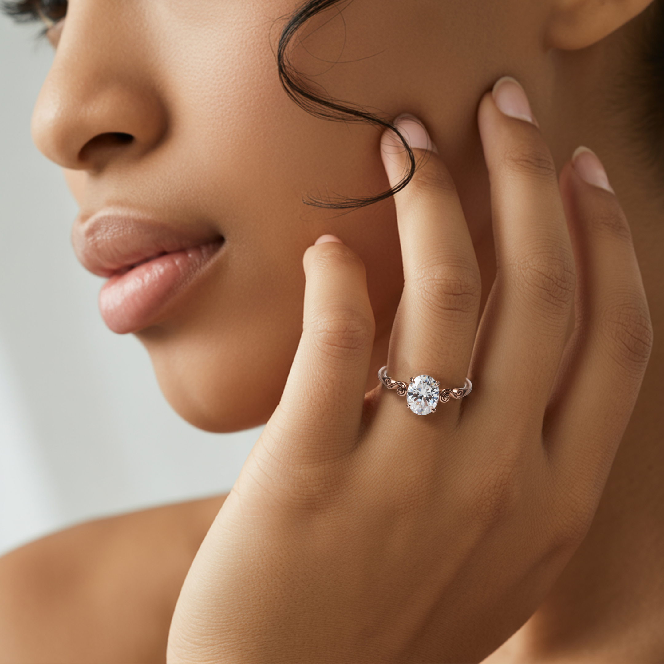 ルナ - ヴィンテージ モアサナイトリング