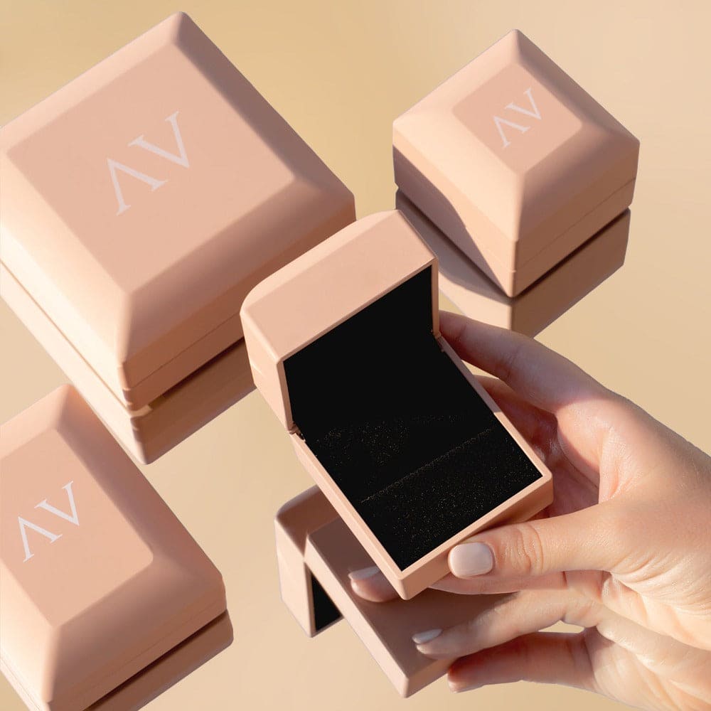 エリュシアン グロー:エメラルドカット ダイヤモンド リング - 18K ゴールド ヴェルメイユ