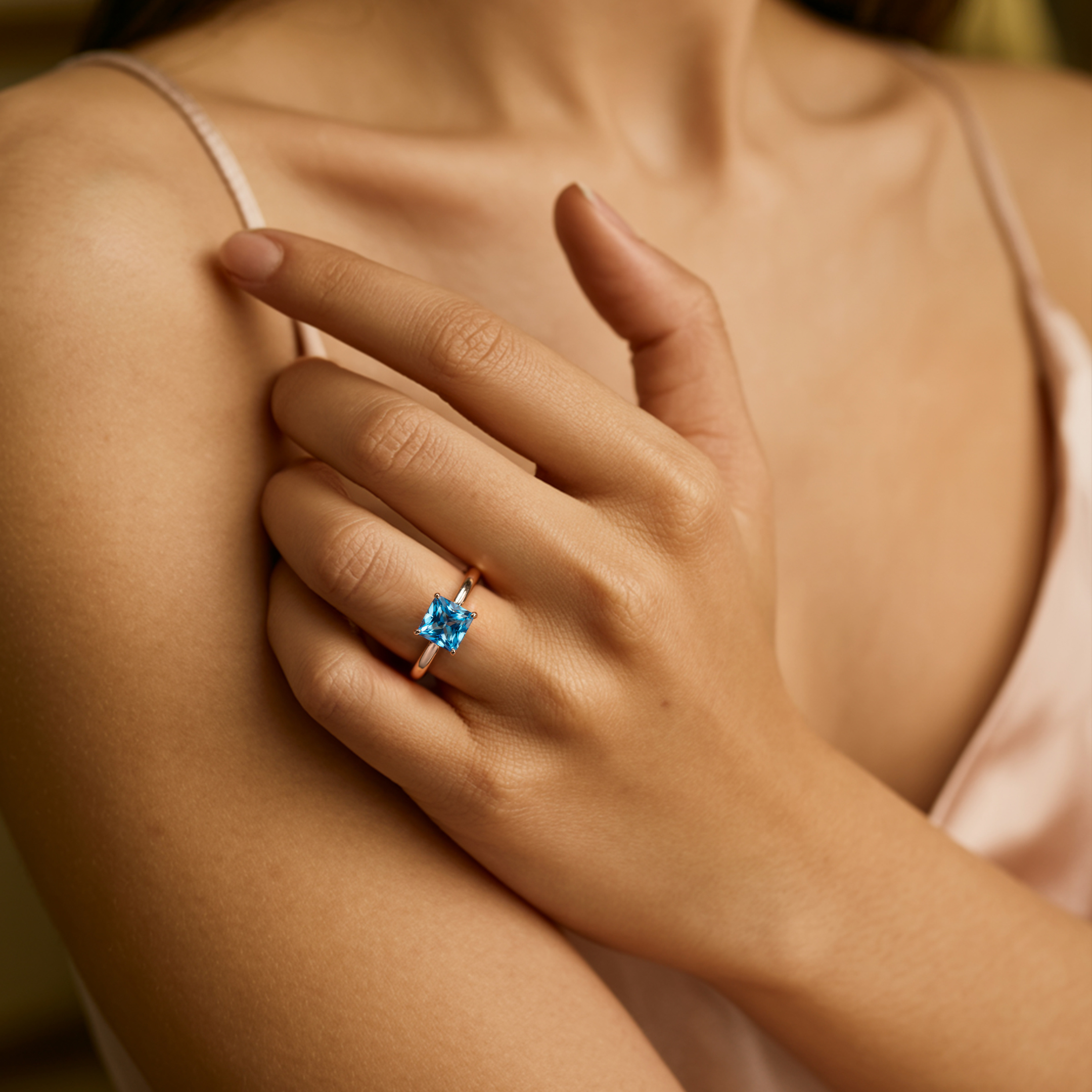 カテリーナ – ソリティア モアッサナイトリング