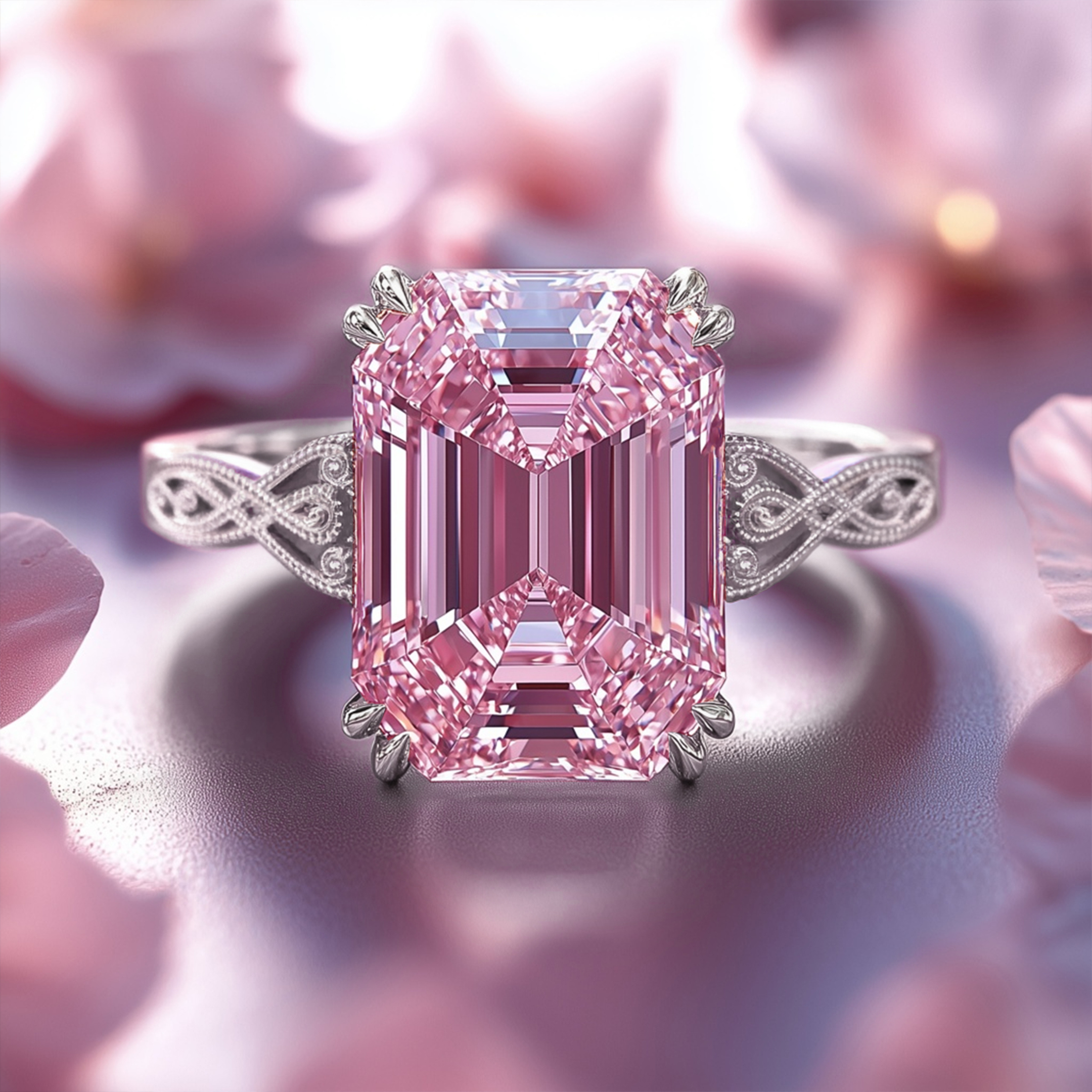 カミラ - ヴィンテージ モアッサナイトリング