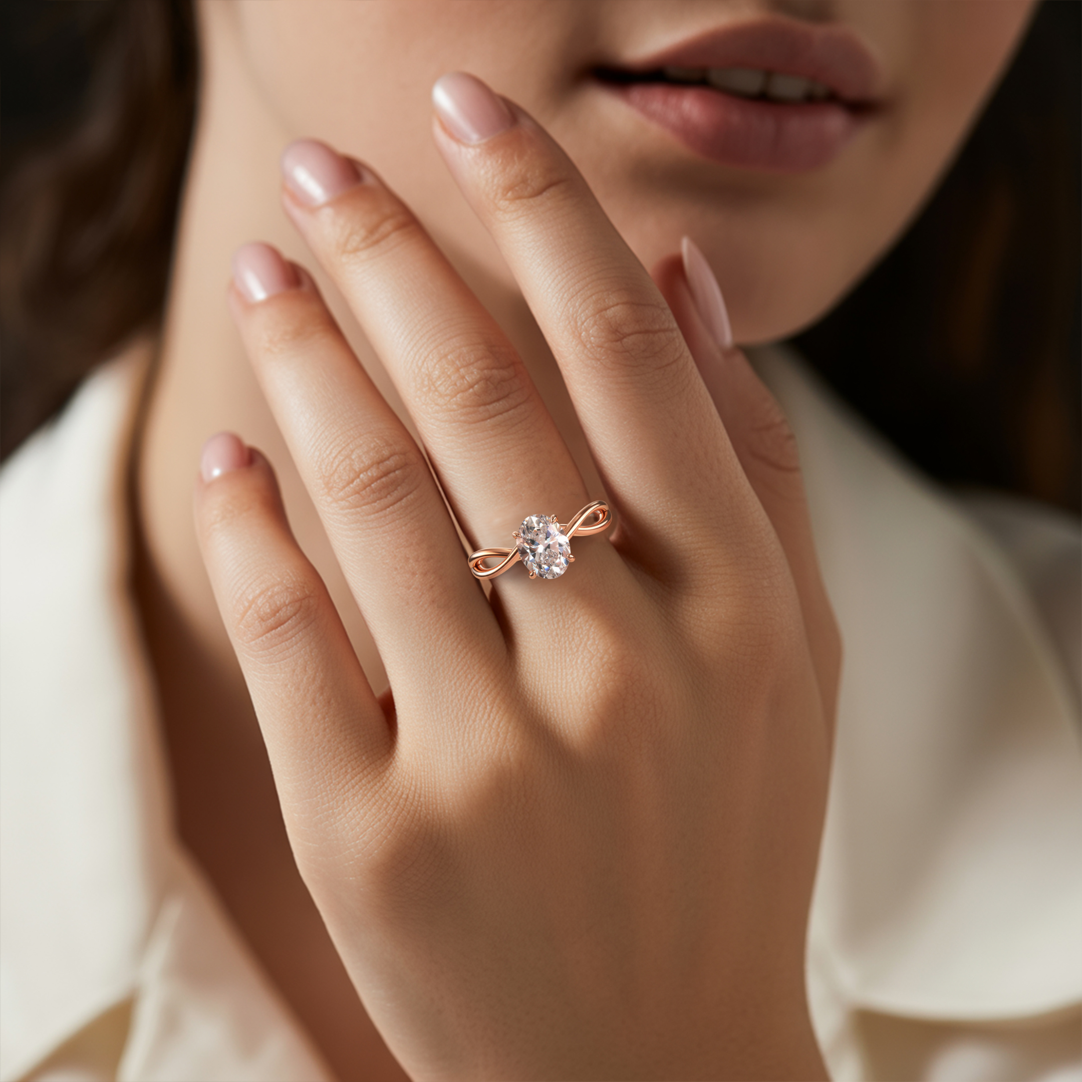 ルナ – インフィニティ モアッサナイトリング