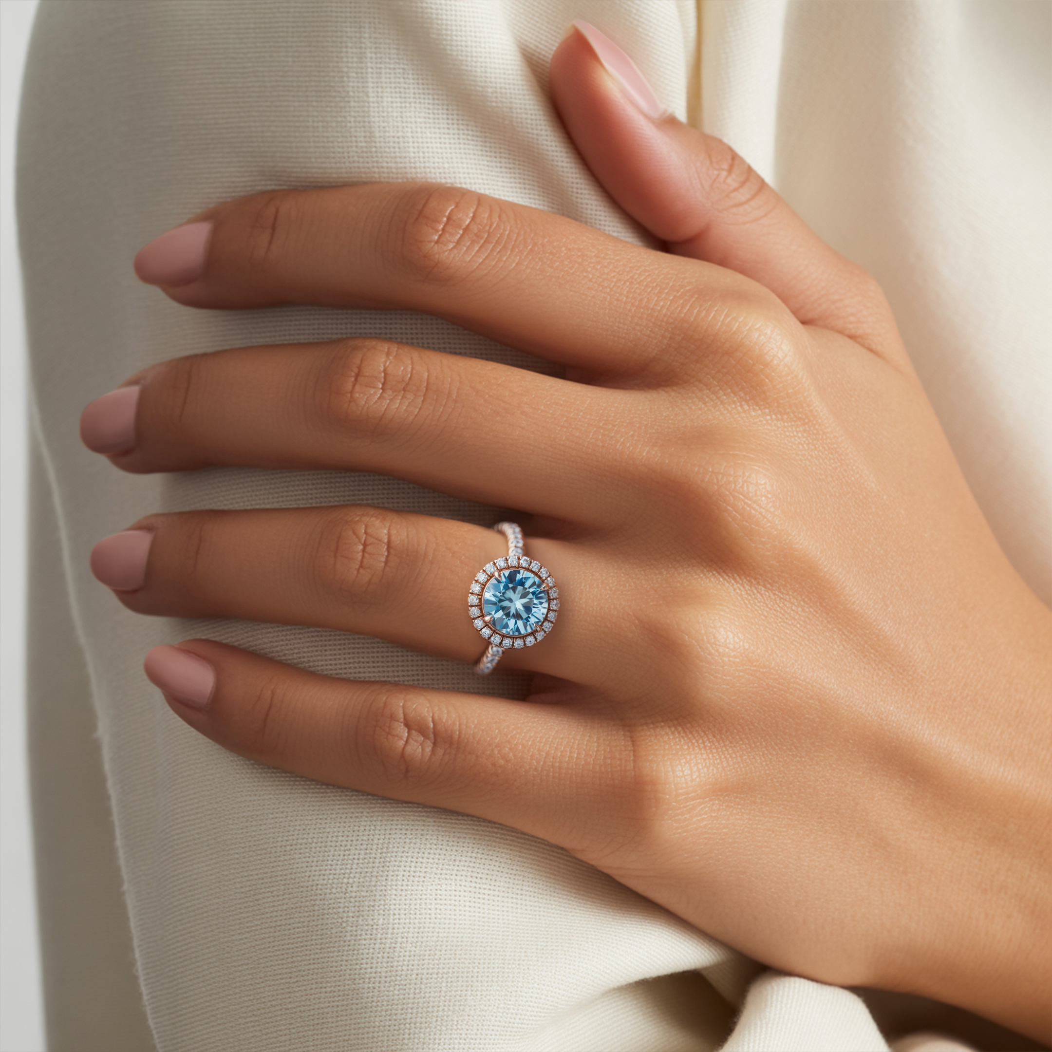 The Katalina – Halo Moissanite Ring
カタリナ – ハローモアッサナイトリング