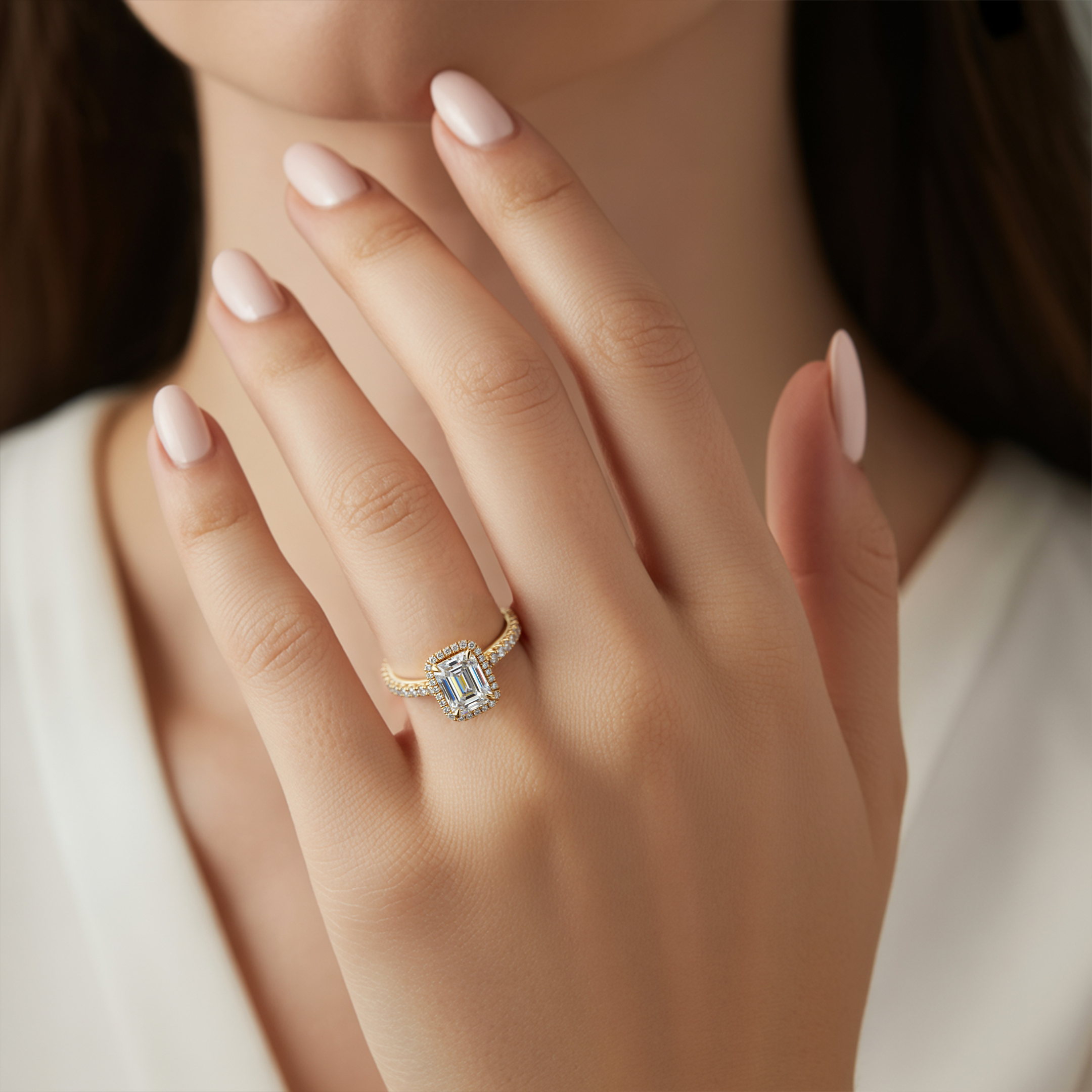 アデリナ・レイ – ハローモアッサナイトリング