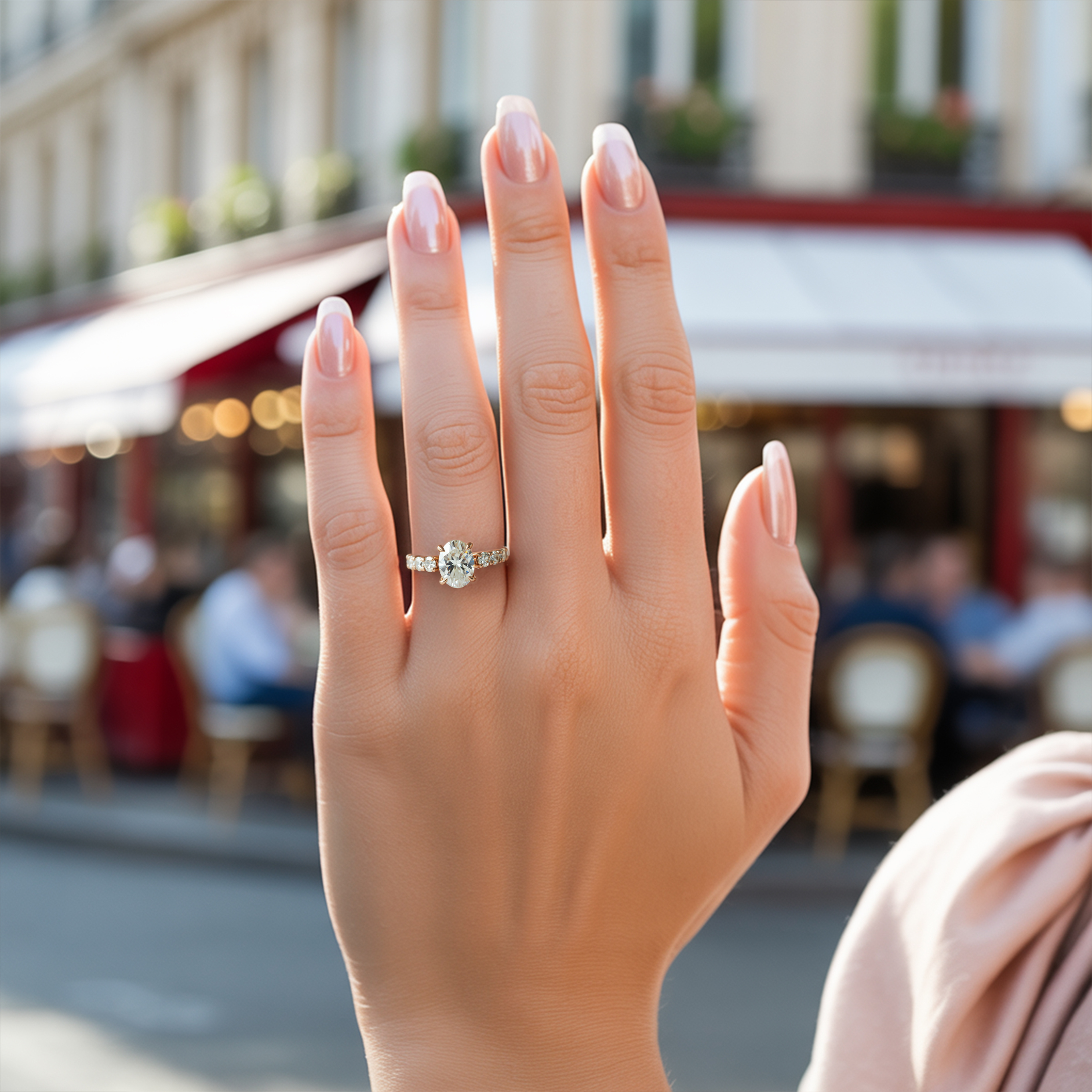 セレスティン 1CT モアッサナイトリング