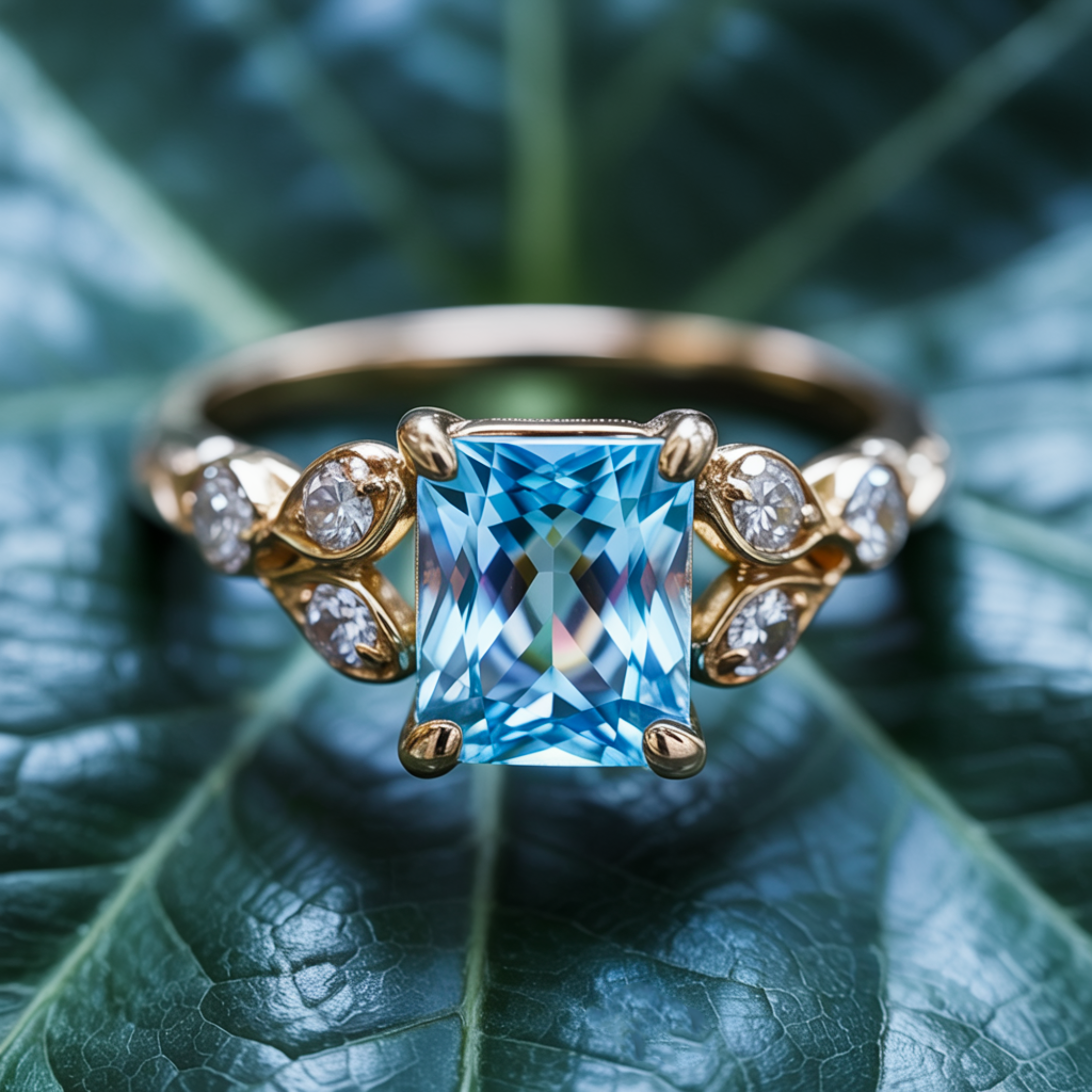 カタリナ ラディアントカット モアッサナイトリング