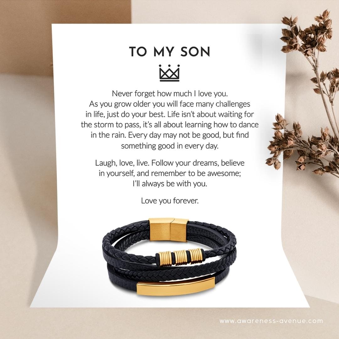 息子へ | 永遠に愛してる | レザーブレスレット