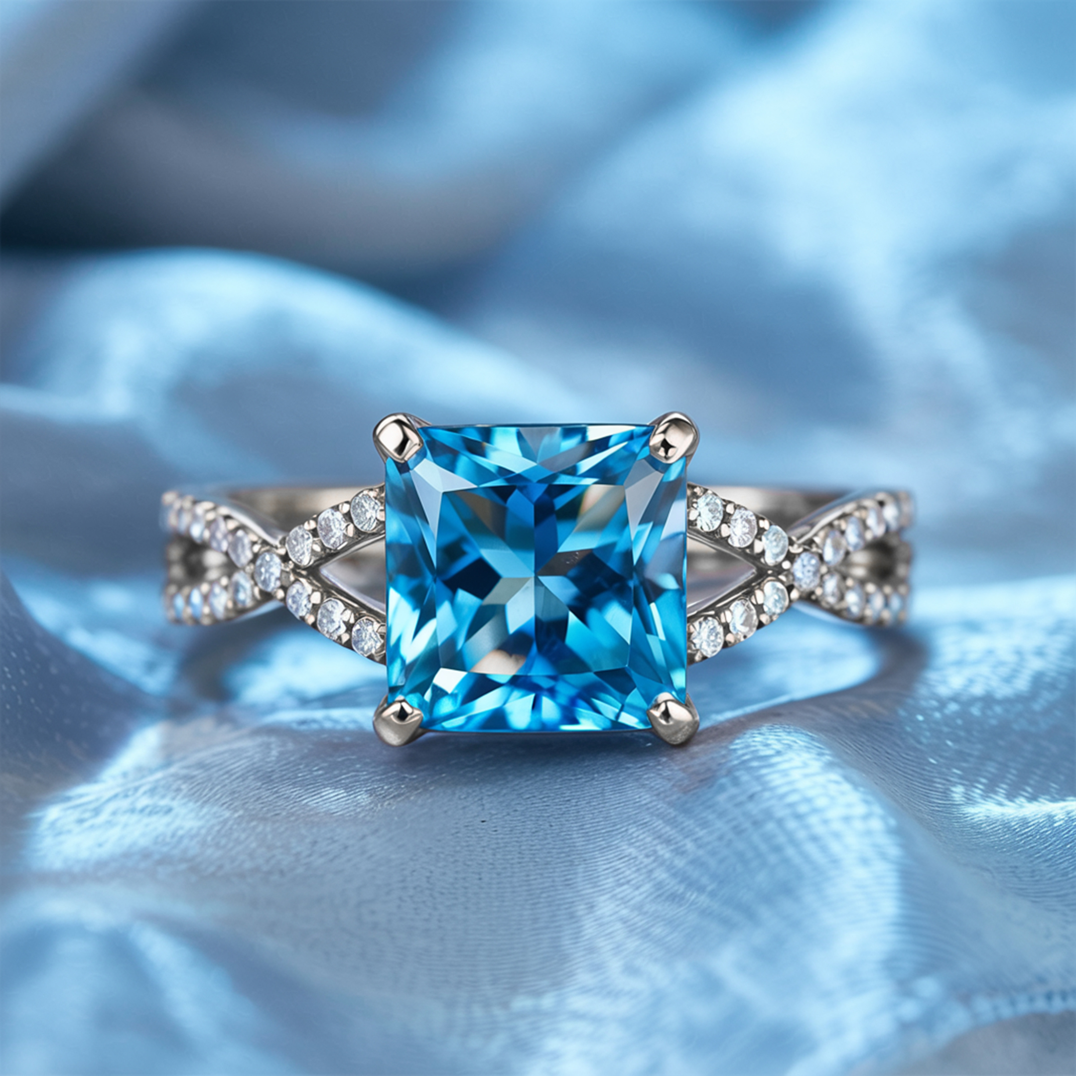 カテリーナ – インフィニティ モアッサナイトリング