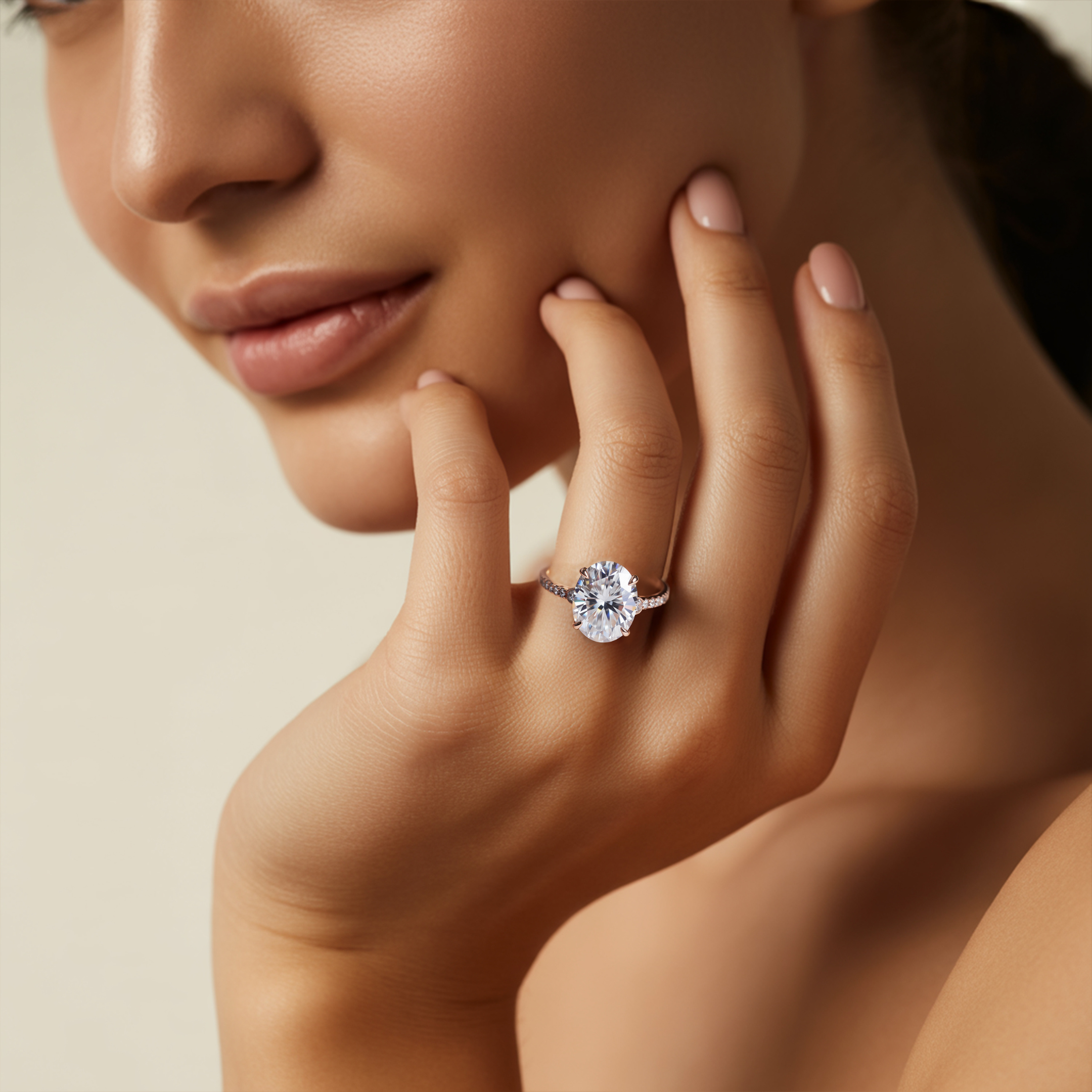 ルナ 5CT モアサナイトリング