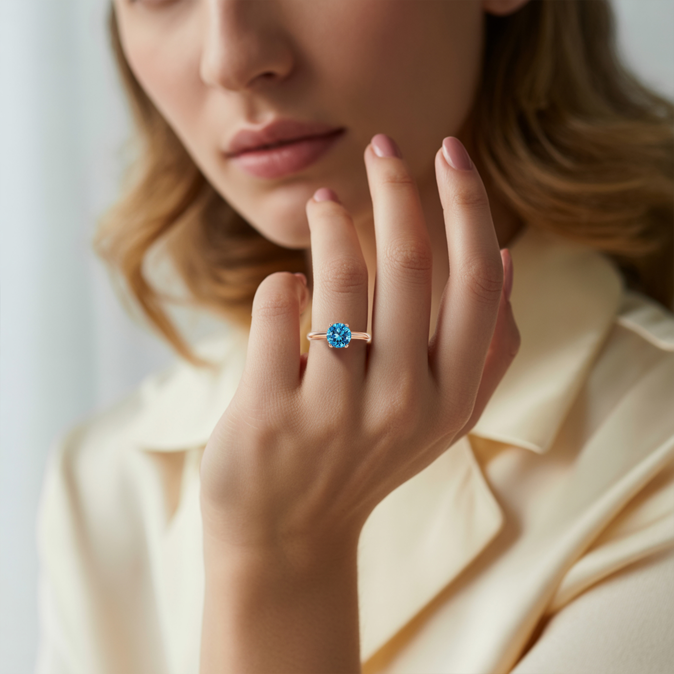 La Bague Solitaire Moissanite Bethany