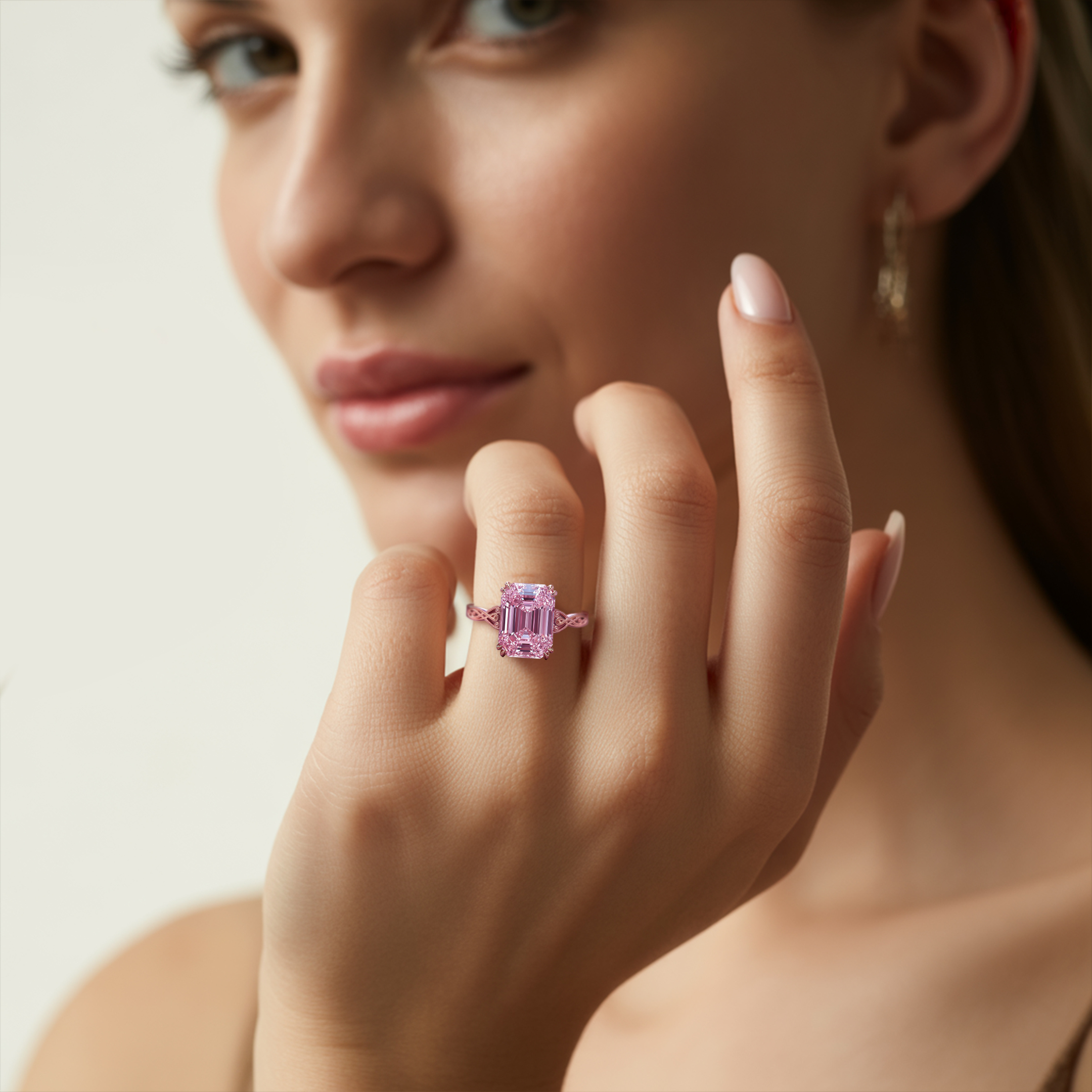 カミラ - ヴィンテージ モアッサナイトリング