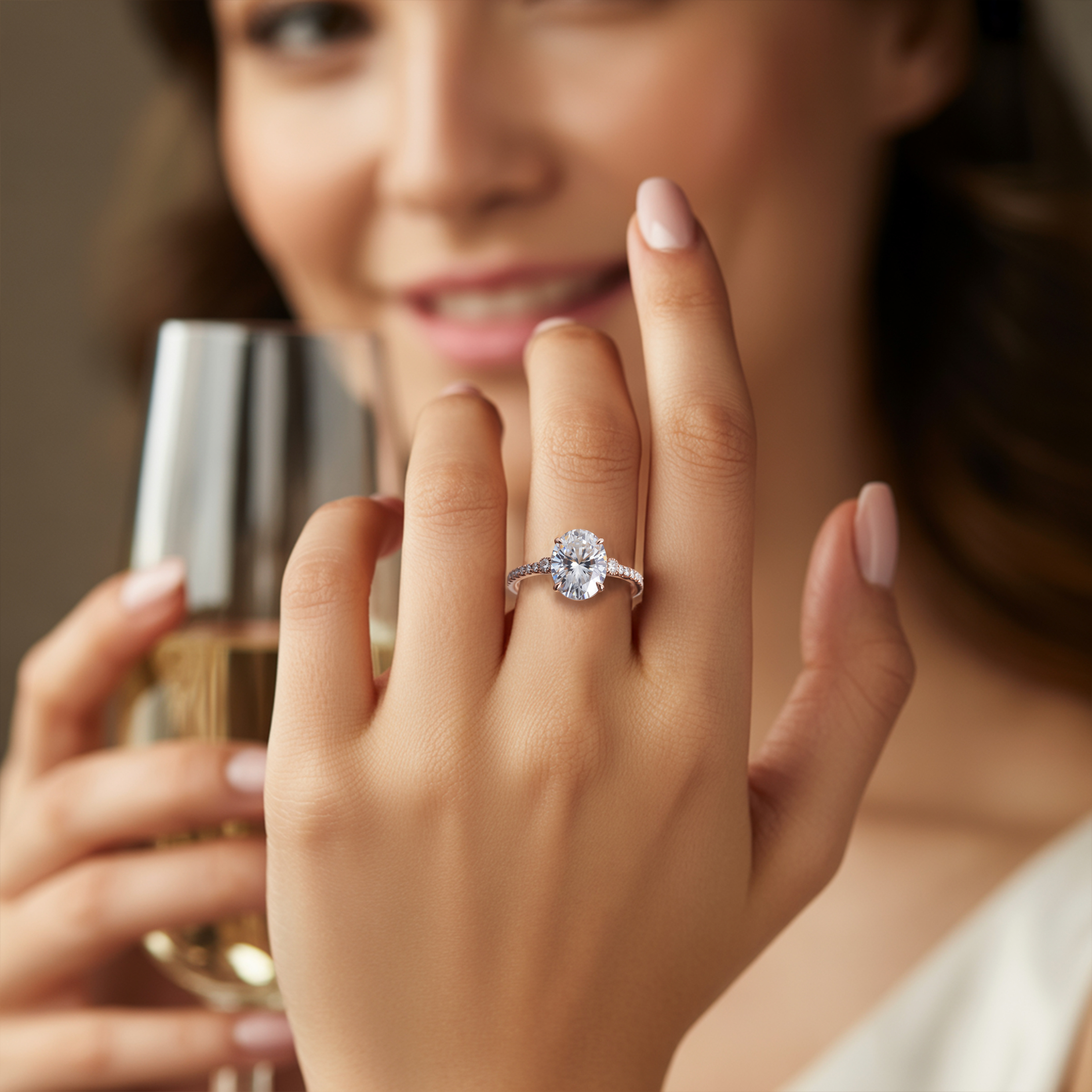 ルナ 4CT モアッサナイトリング