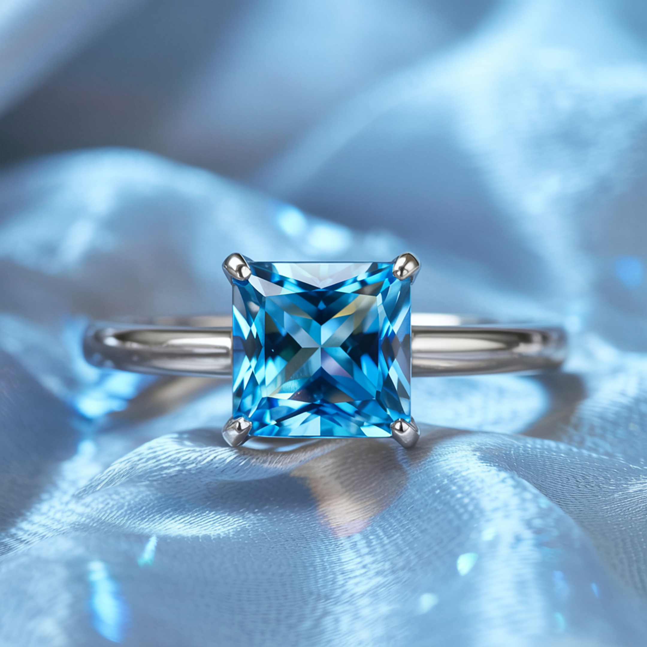 カテリーナ – ソリティア モアッサナイトリング