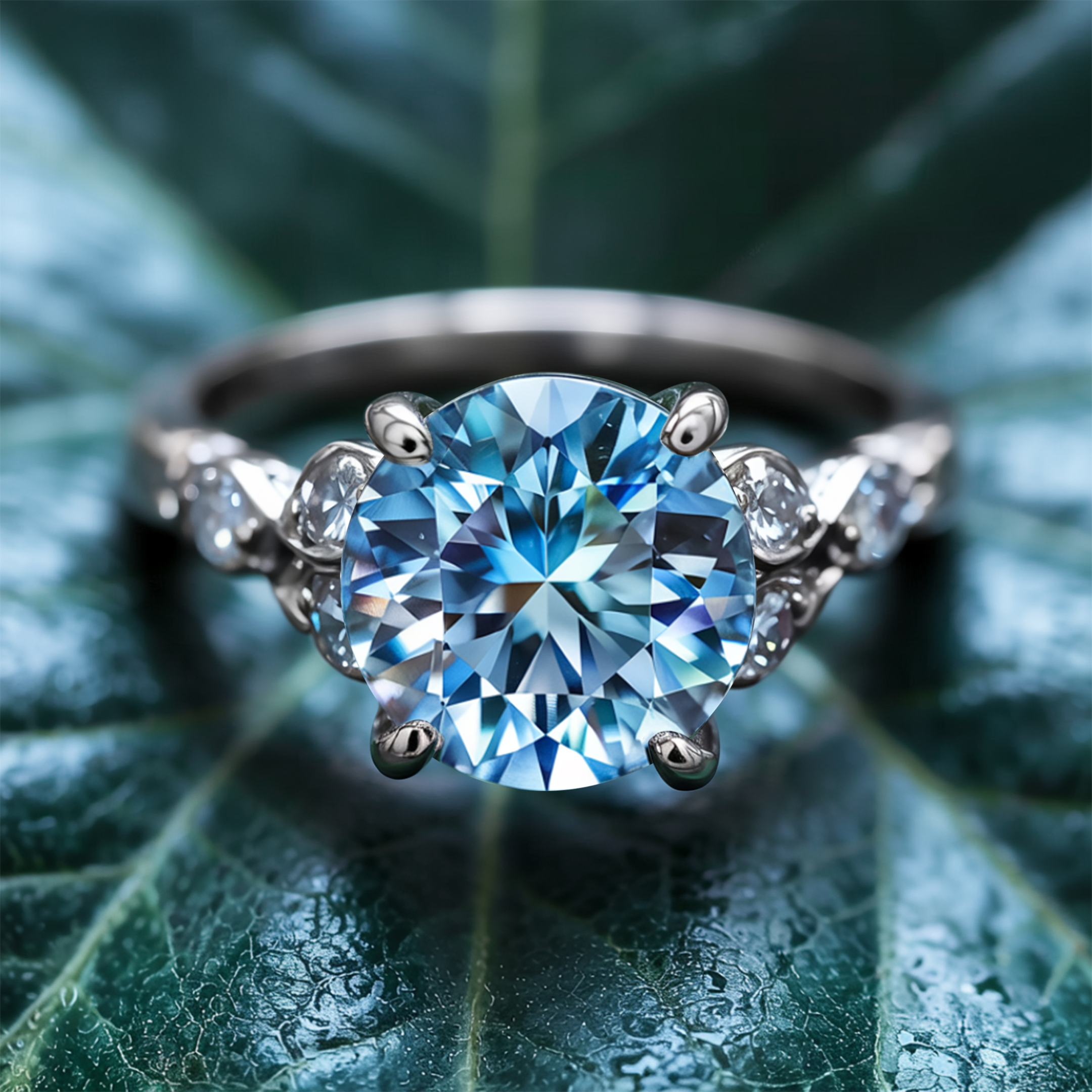 カタリナ 5CT ラウンドカット モアッサナイトリング