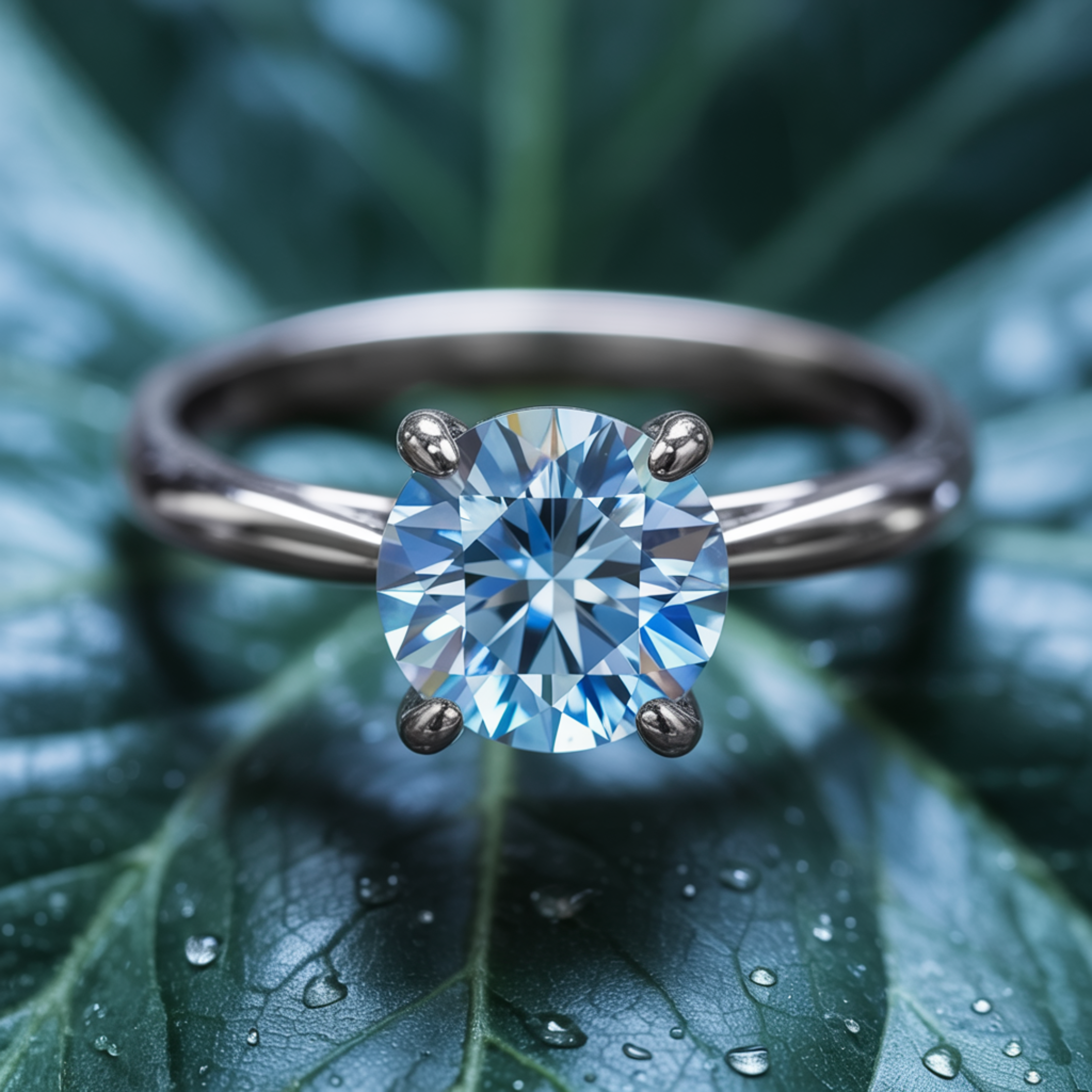 カタリーナ – ソリティア モアッサナイトリング