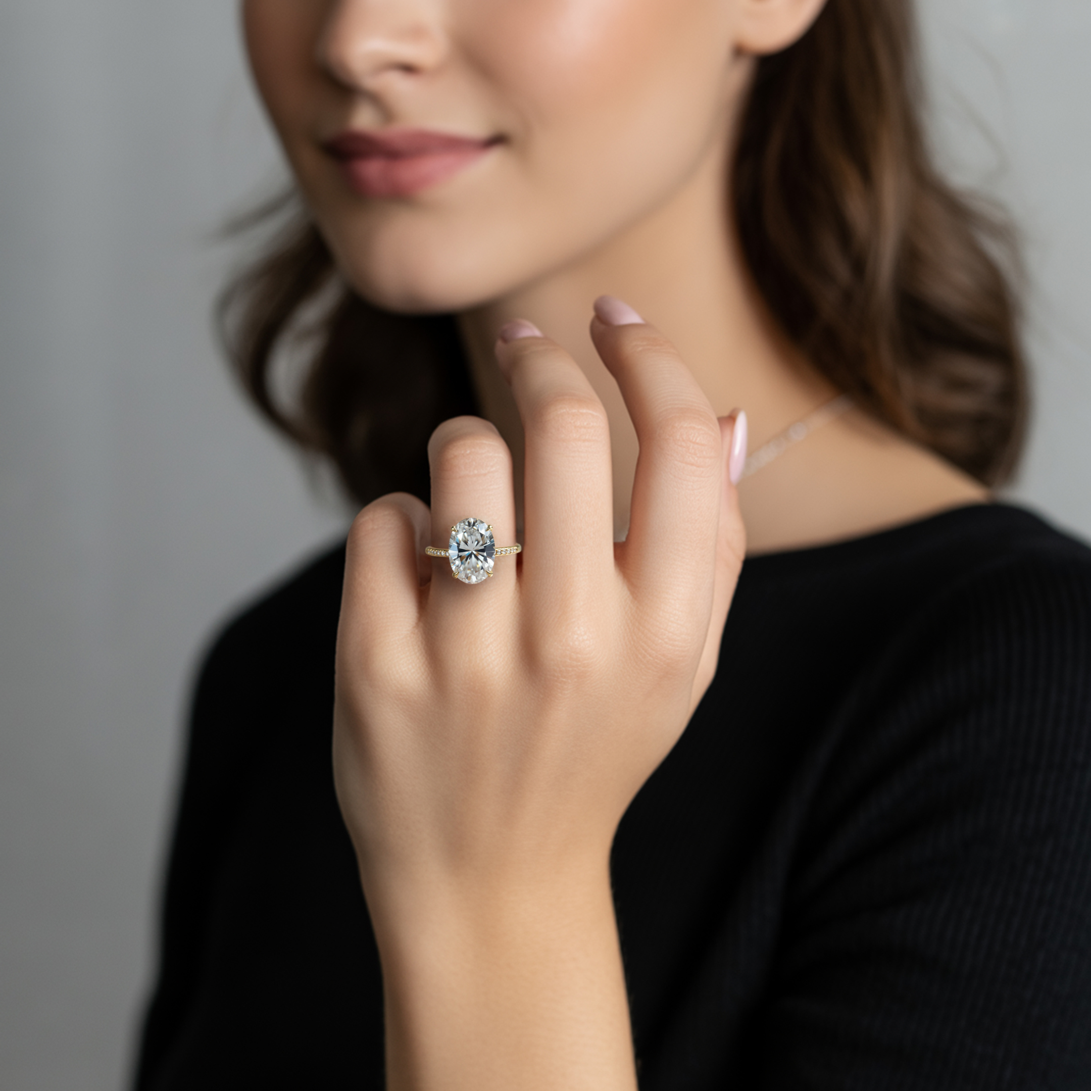 オパライン 4CT モアッサナイトリング