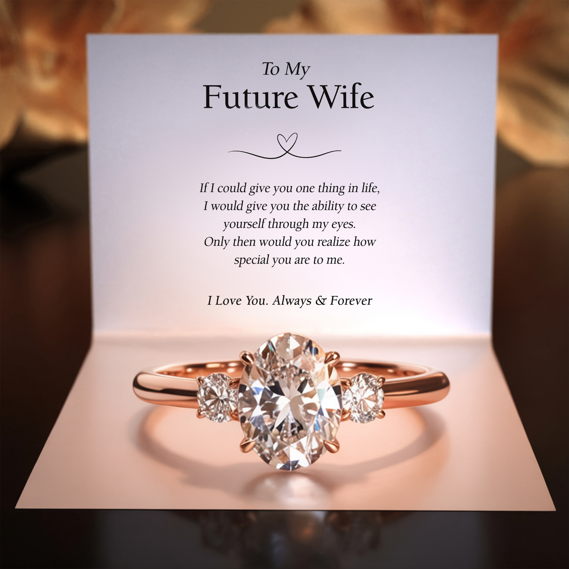 The Luna – Three-Stone Moissanite Ring