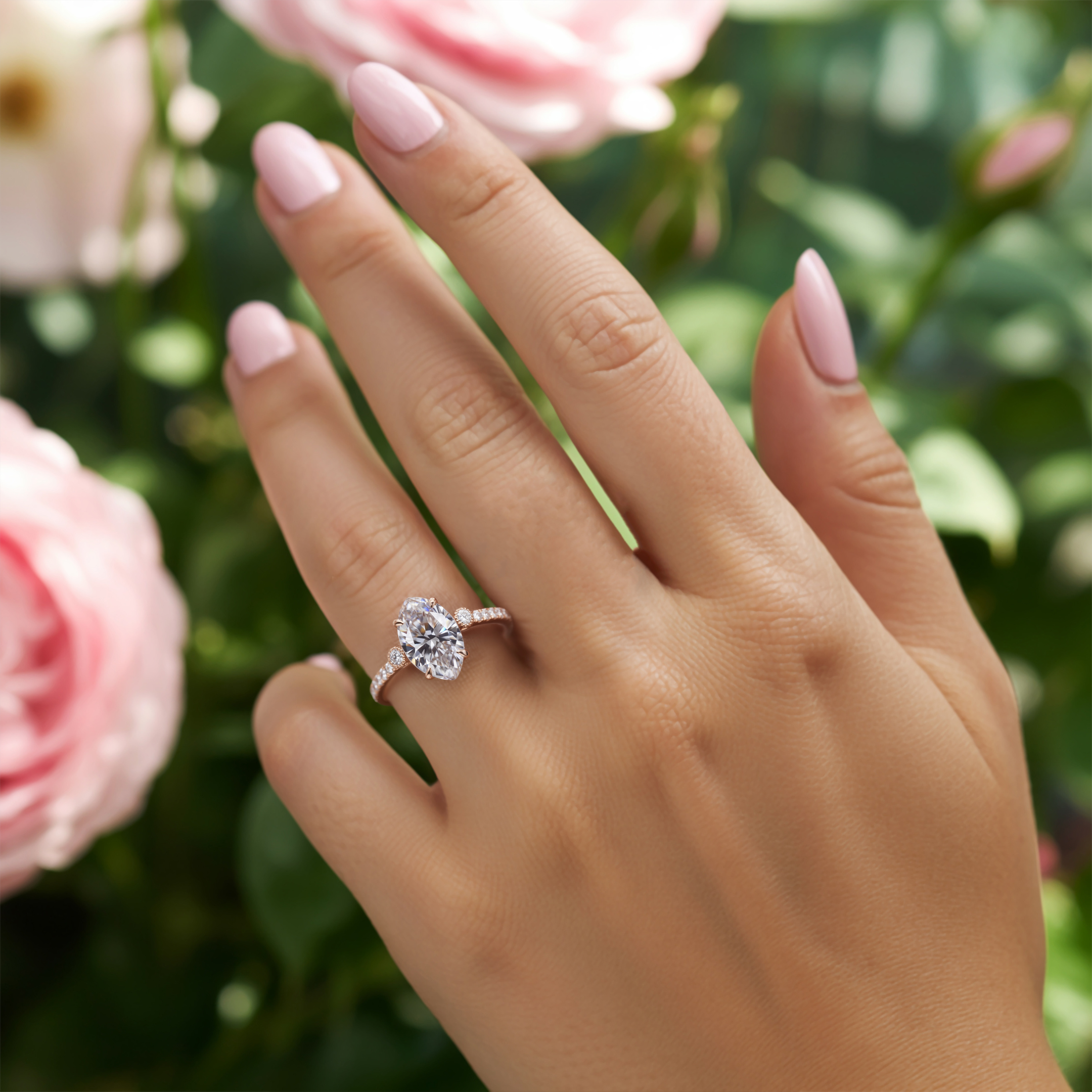 The Luna | 未来の妻へ — マーキスカット モアッサナイトリング