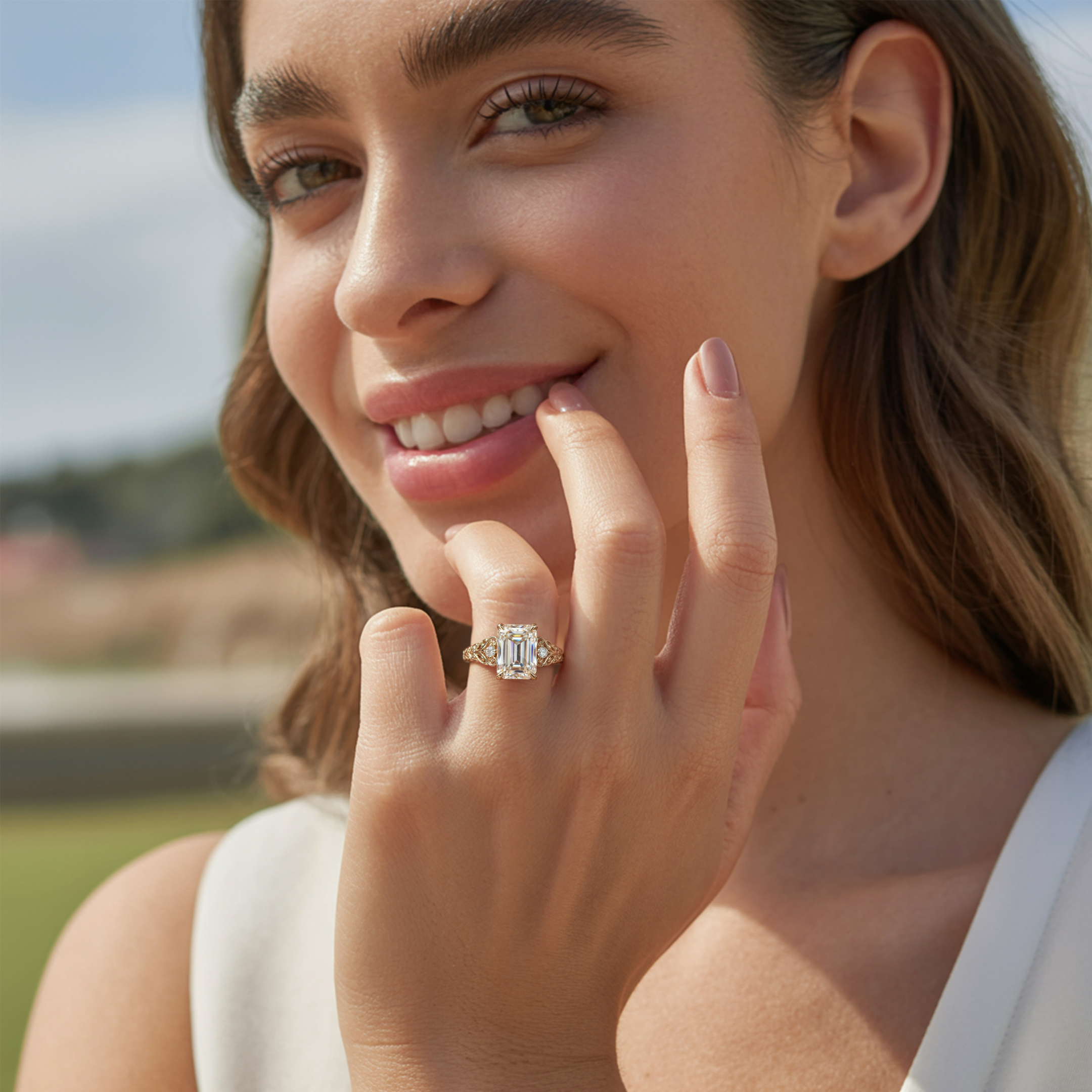 ベラ・ジュエル – ヴィンテージ モアッサナイトリング