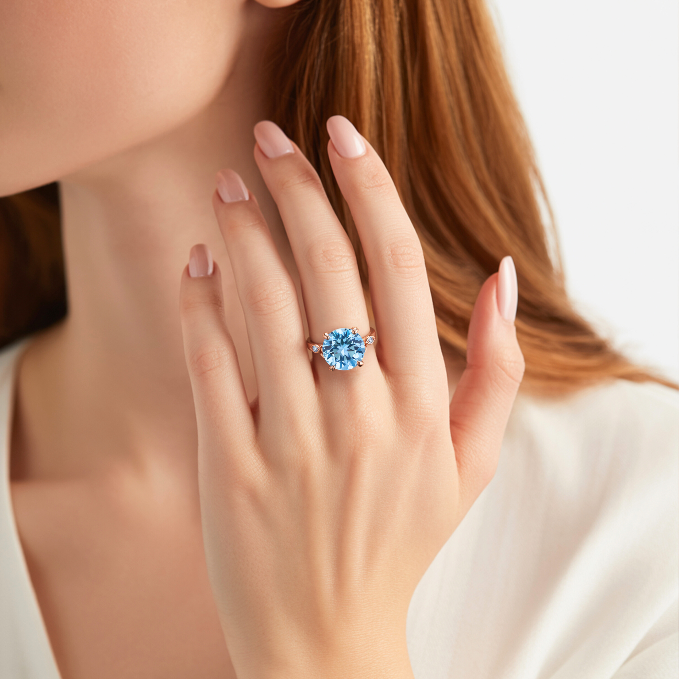 カタリナ 5CT ラウンドカット モアッサナイトリング