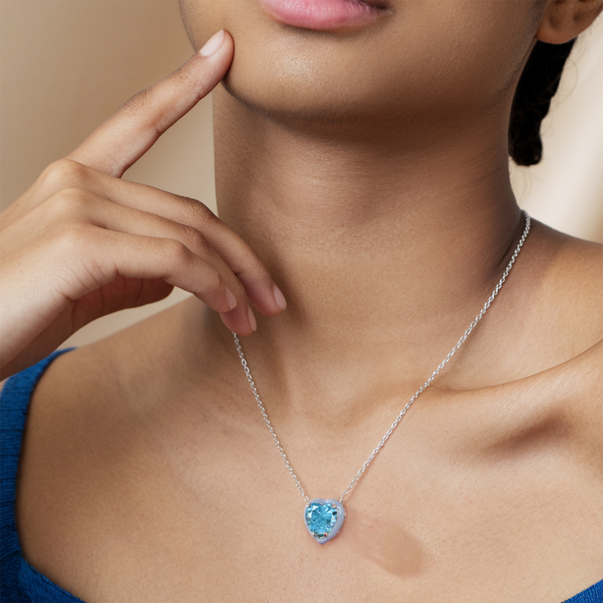 <p>イエローダイヤモンド ハートネックレス</p>